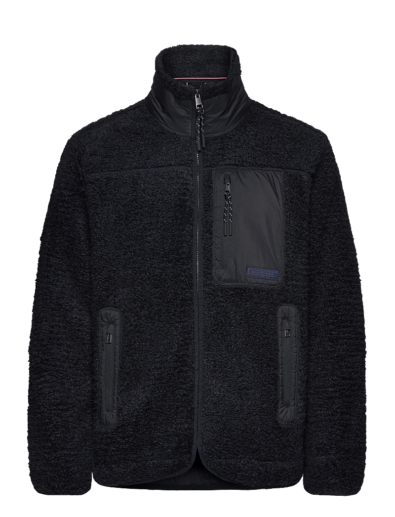 Tommy Hilfiger - TEDDY FLEECE ZIP THROUGH - tunna jackor - desert sky - 1