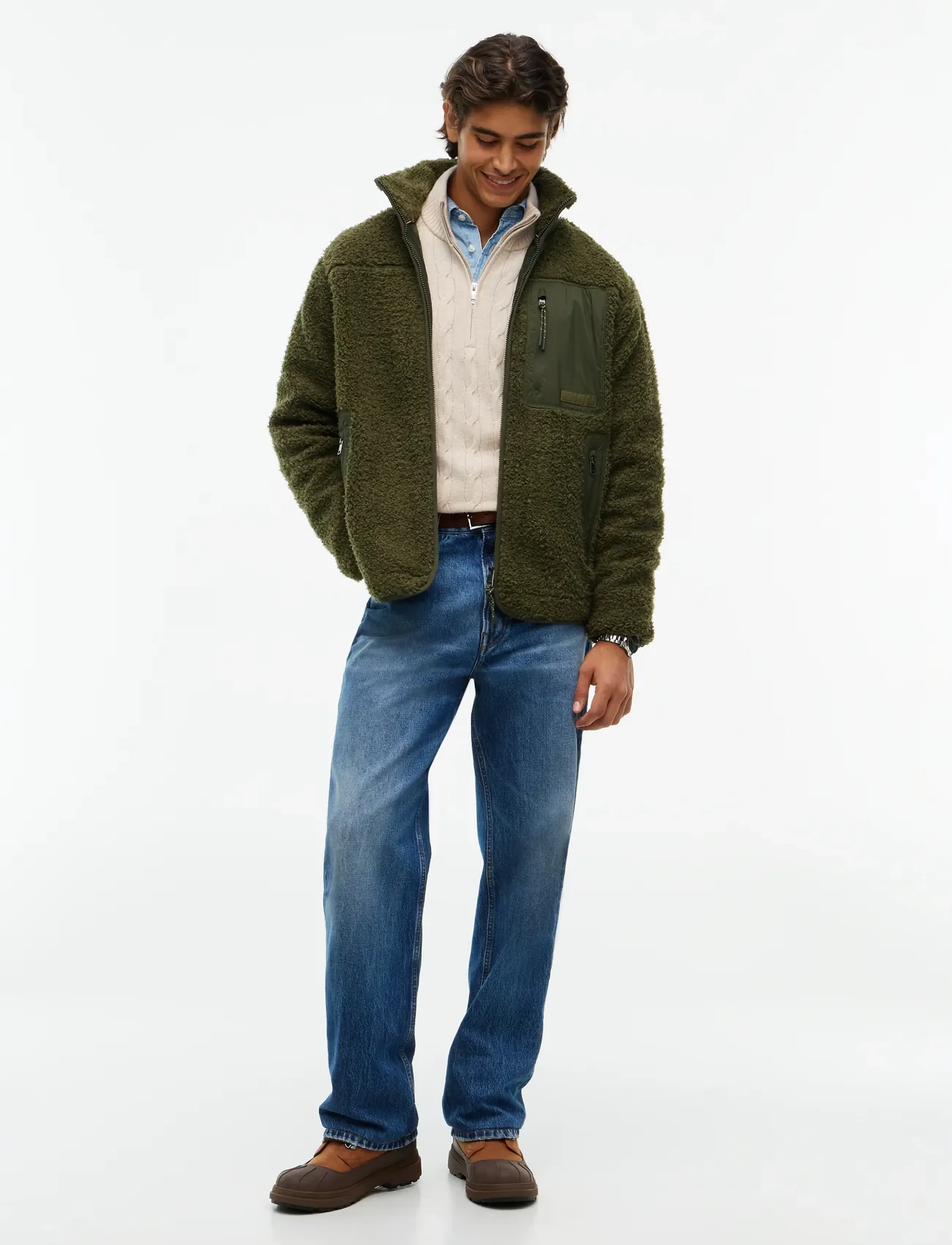 Tommy Hilfiger - TEDDY FLEECE ZIP THROUGH - fleece-pullover - huntsman green - 4