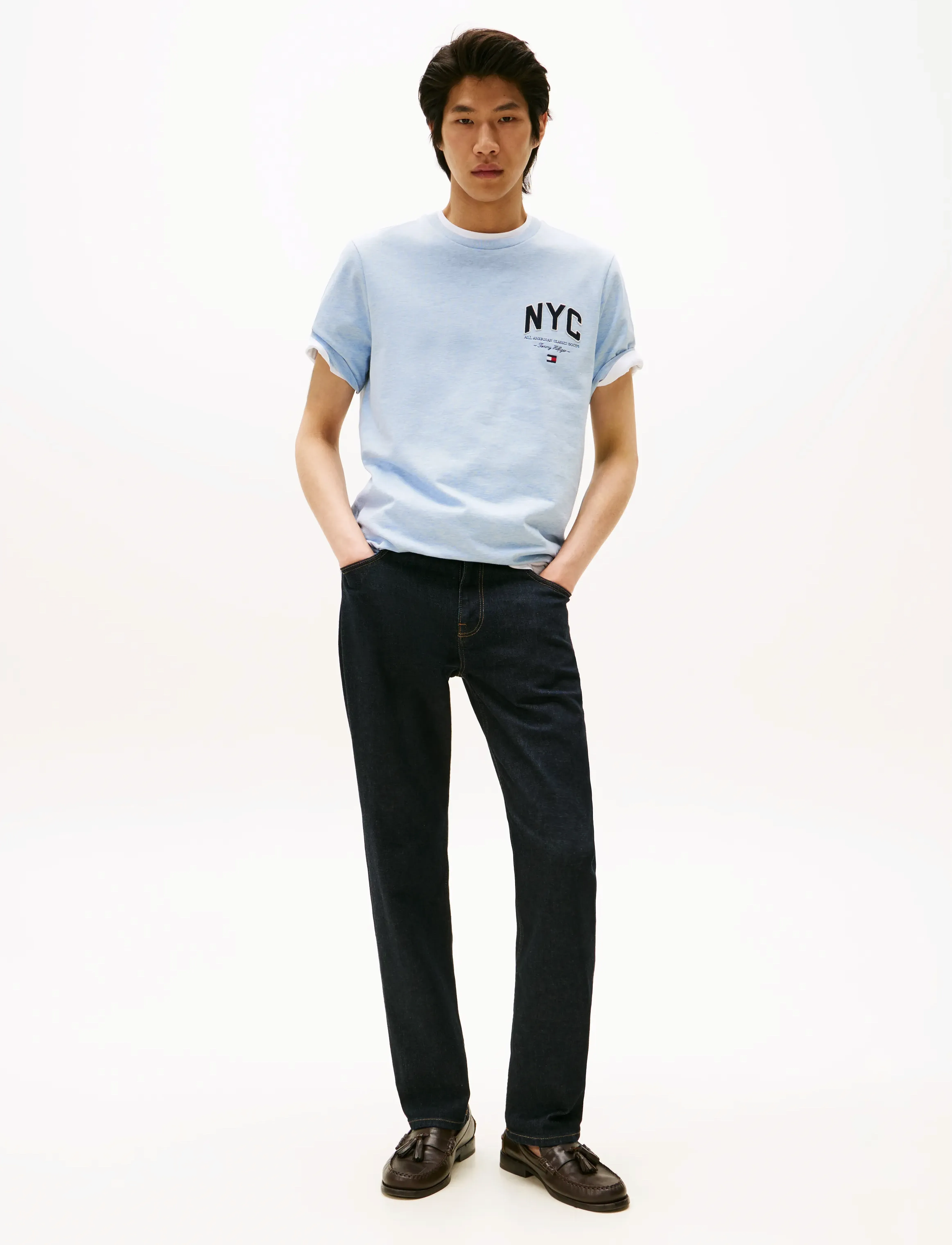 TOMMY HILFIGER Script Nyc Tee t-shirts med tryck herr – bild 2