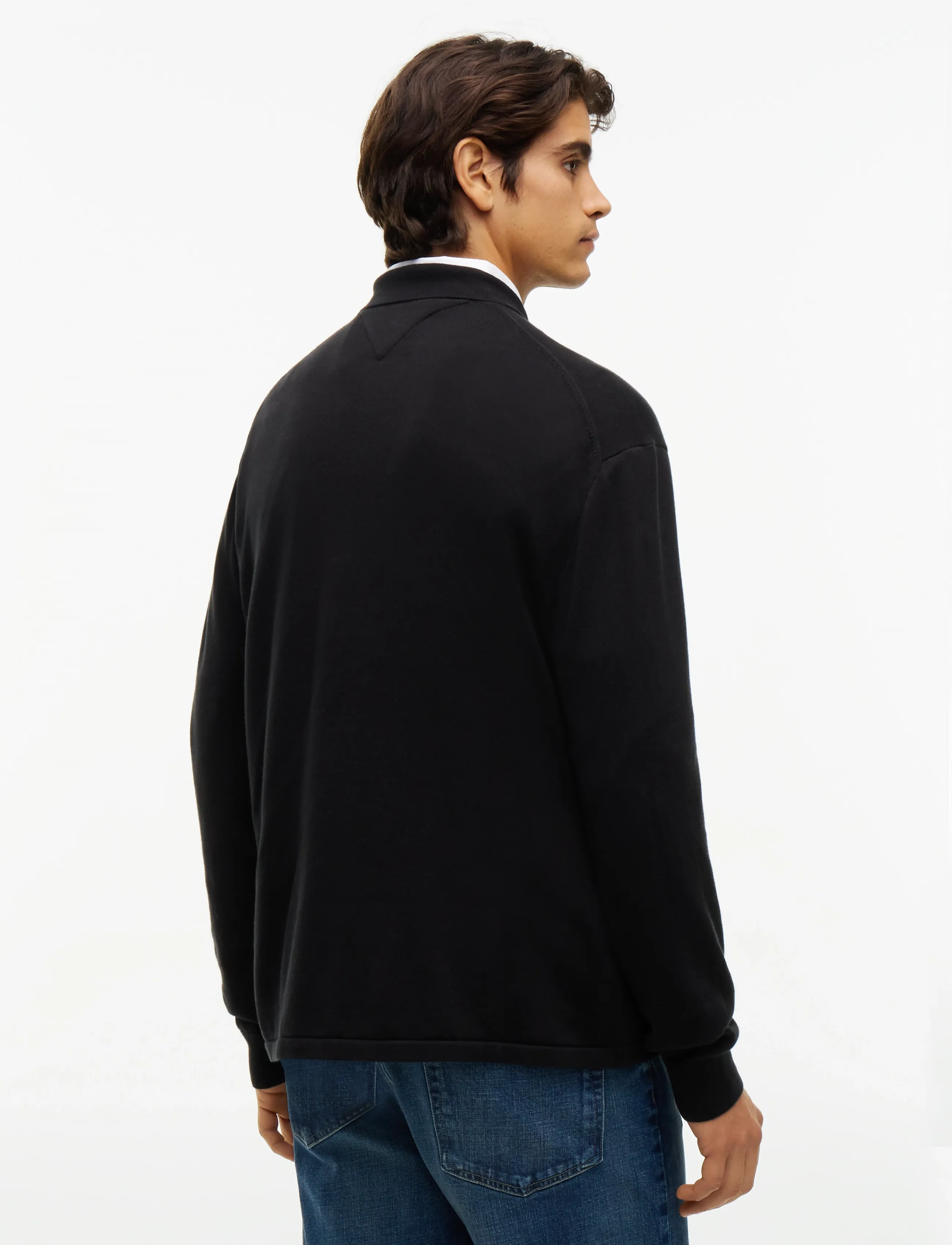 Tommy Hilfiger - ESSENTIAL COTTON LS OVER SHIRT - cardigans - black - 2