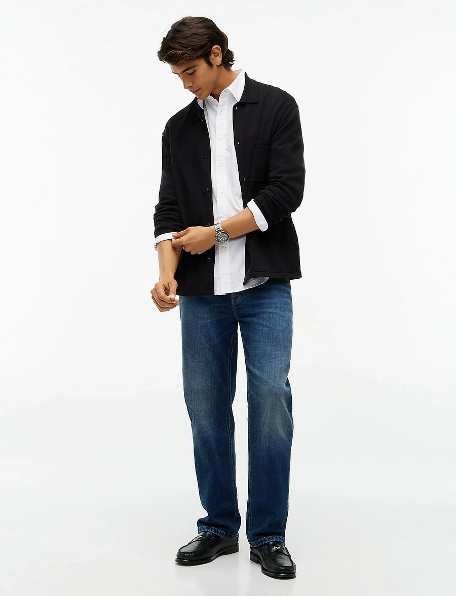 Tommy Hilfiger - ESSENTIAL COTTON LS OVER SHIRT - cardigans - black - 4