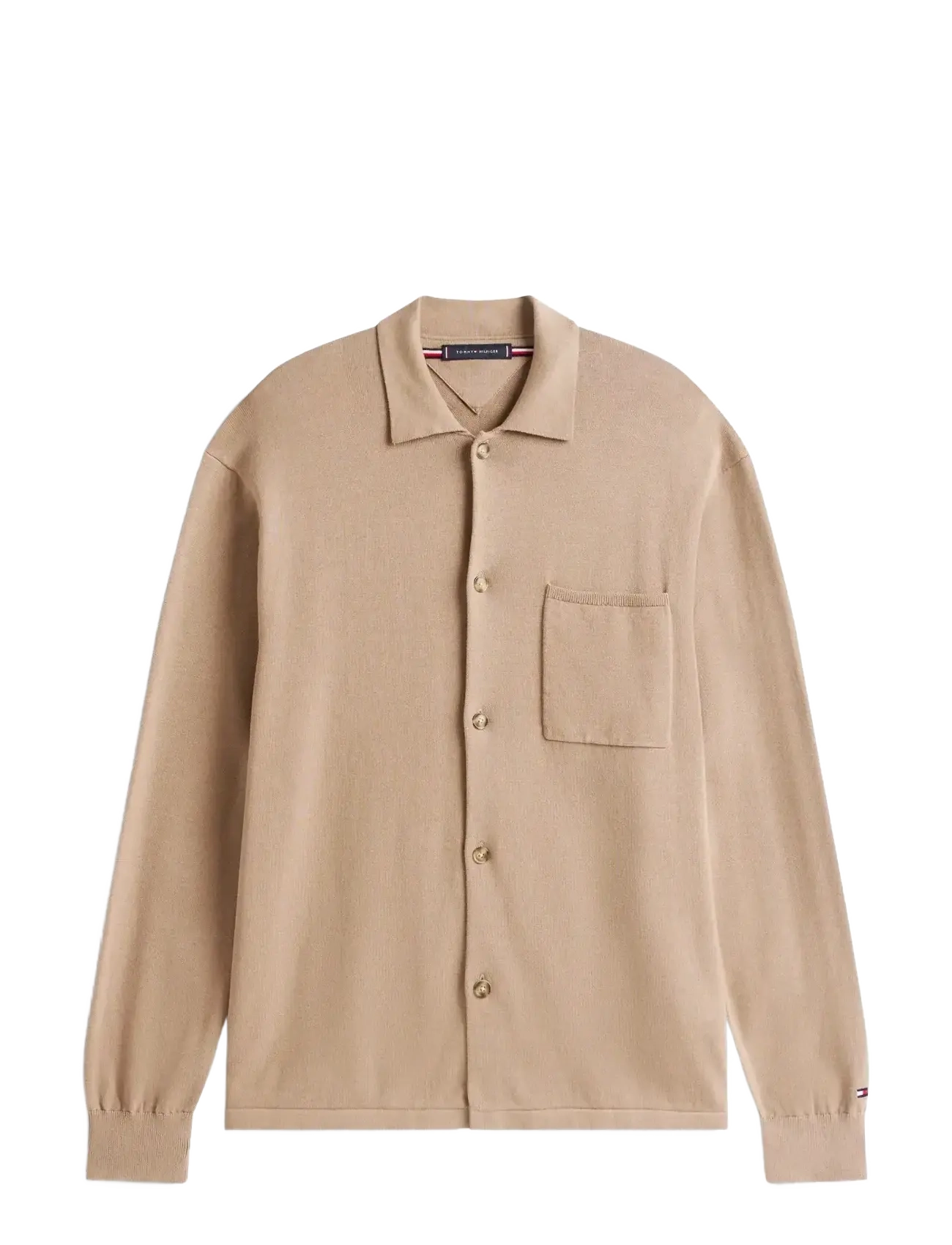 Tommy Hilfiger ESSENTIAL COTTON LS OVER SHIRT - Overshirts - COASTAL TAUPE / beige
