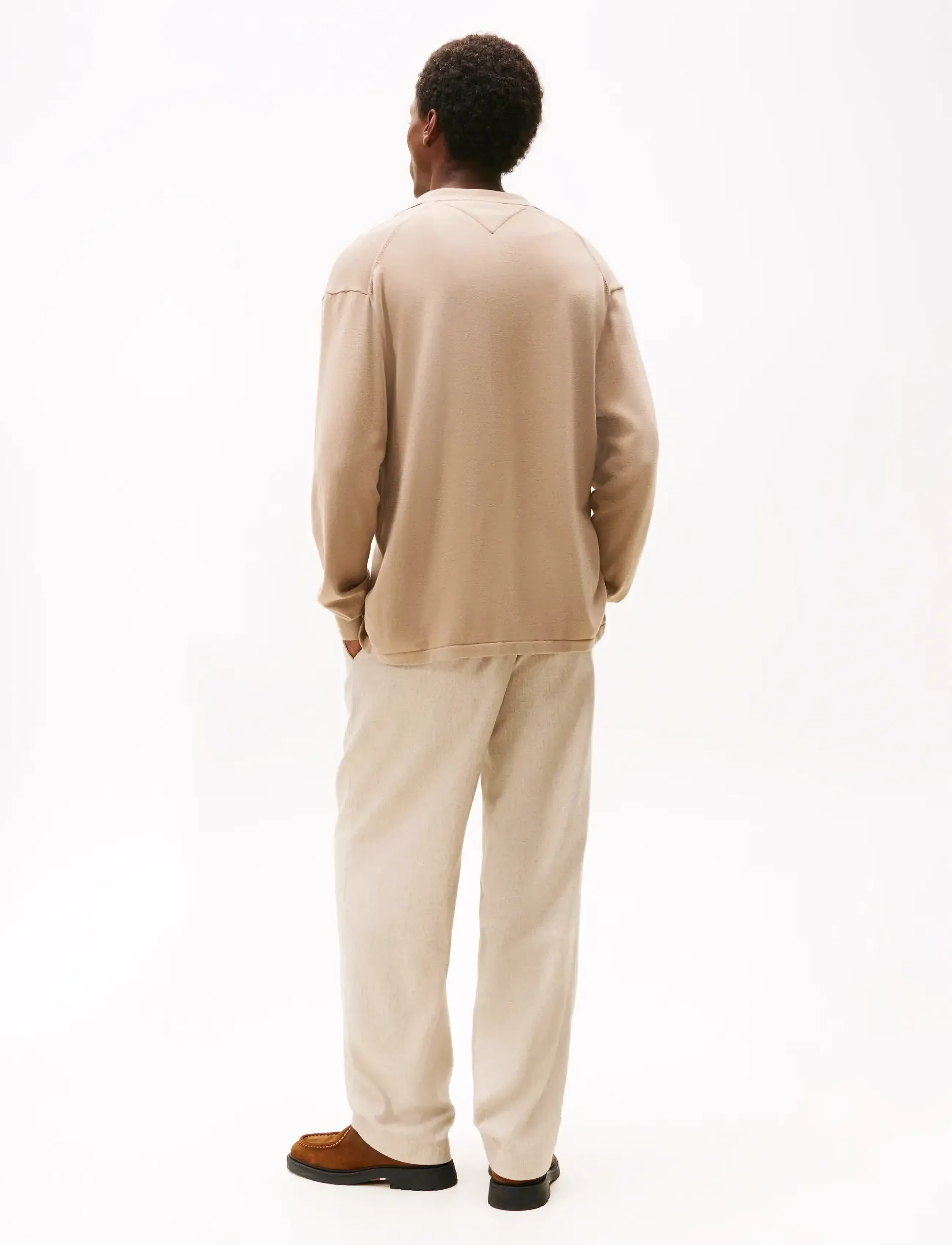 Tommy Hilfiger - ESSENTIAL COTTON LS OVER SHIRT - cardigans - coastal taupe - 3