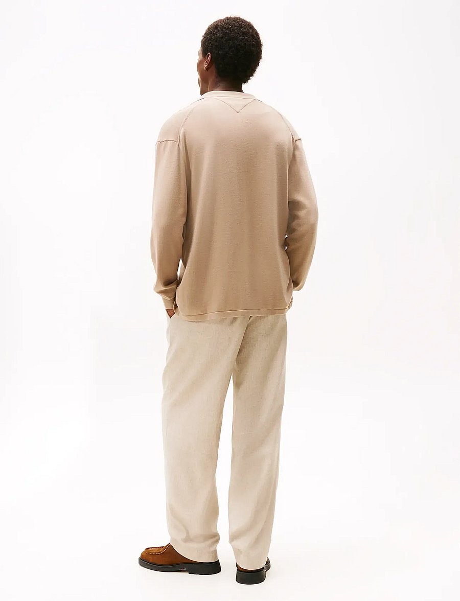 Tommy Hilfiger - ESSENTIAL COTTON LS OVER SHIRT - cardigans - coastal taupe - 3