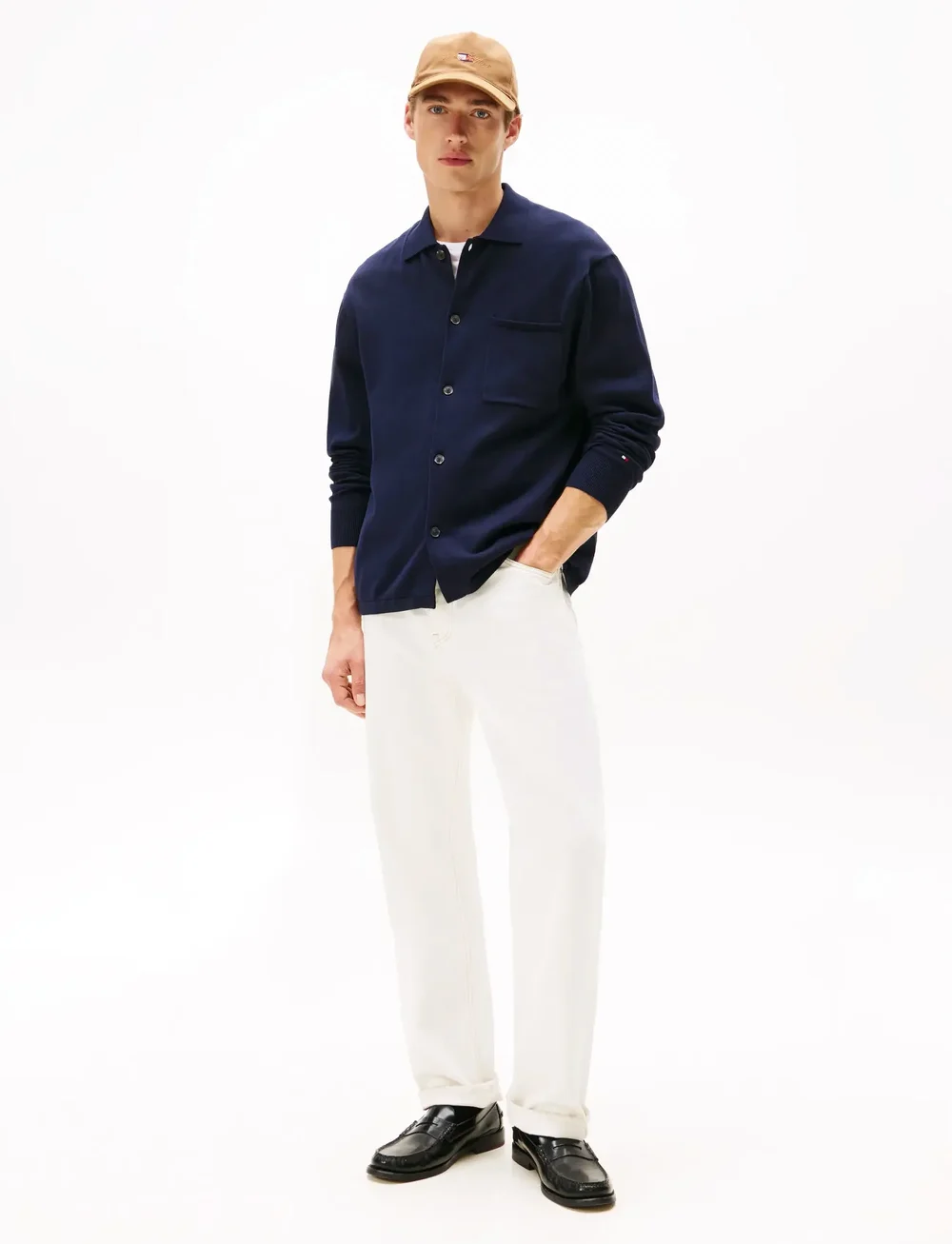 Tommy Hilfiger - ESSENTIAL COTTON LS OVER SHIRT - cardigans - desert sky - 2