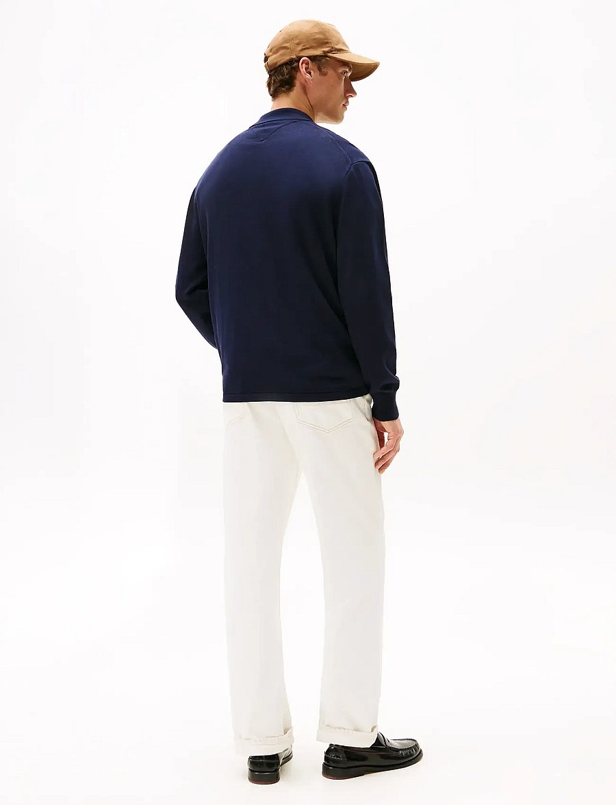 Tommy Hilfiger - ESSENTIAL COTTON LS OVER SHIRT - cardigans - navy blue - 3