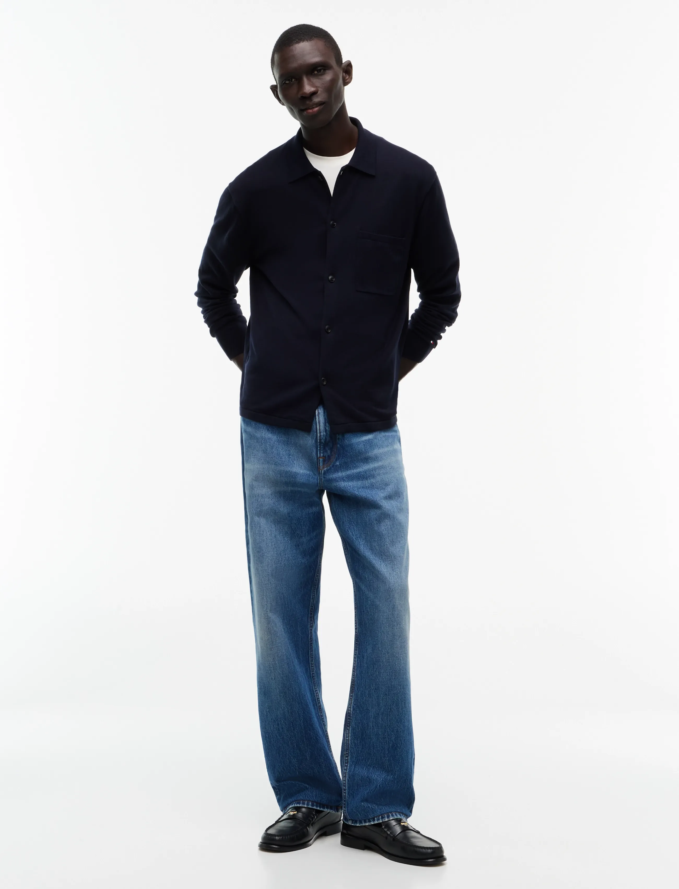 Tommy Hilfiger - ESSENTIAL COTTON LS OVER SHIRT - Überhemden - navy blue - 4