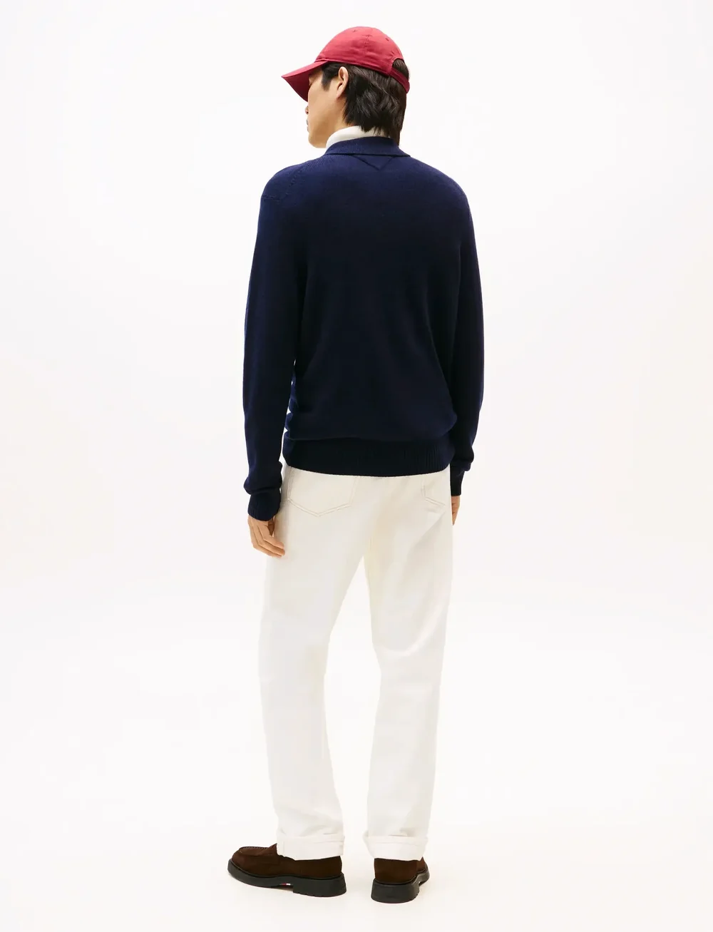 Tommy Hilfiger - LAMBSWOOL ZIP POLO - pullover mit halbem reißverschluss - desert sky - 4