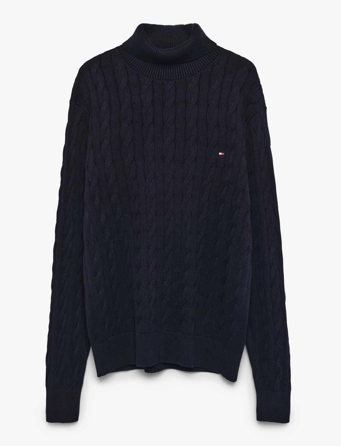 Tommy Hilfiger - CLASSIC COTTON CABLE ROLL NECK - rollkragen - desert sky - 1
