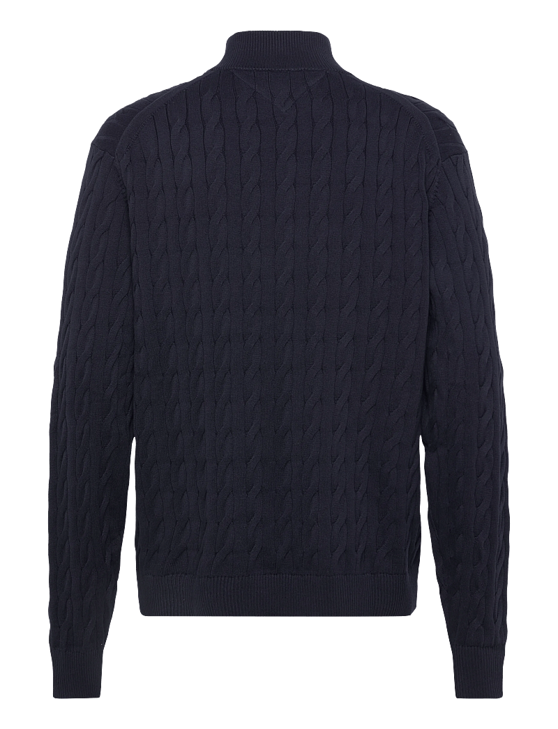 Tommy Hilfiger - CLASSIC COTTON CABLE ZIP THROUGH - fullzip strik - desert sky - 2