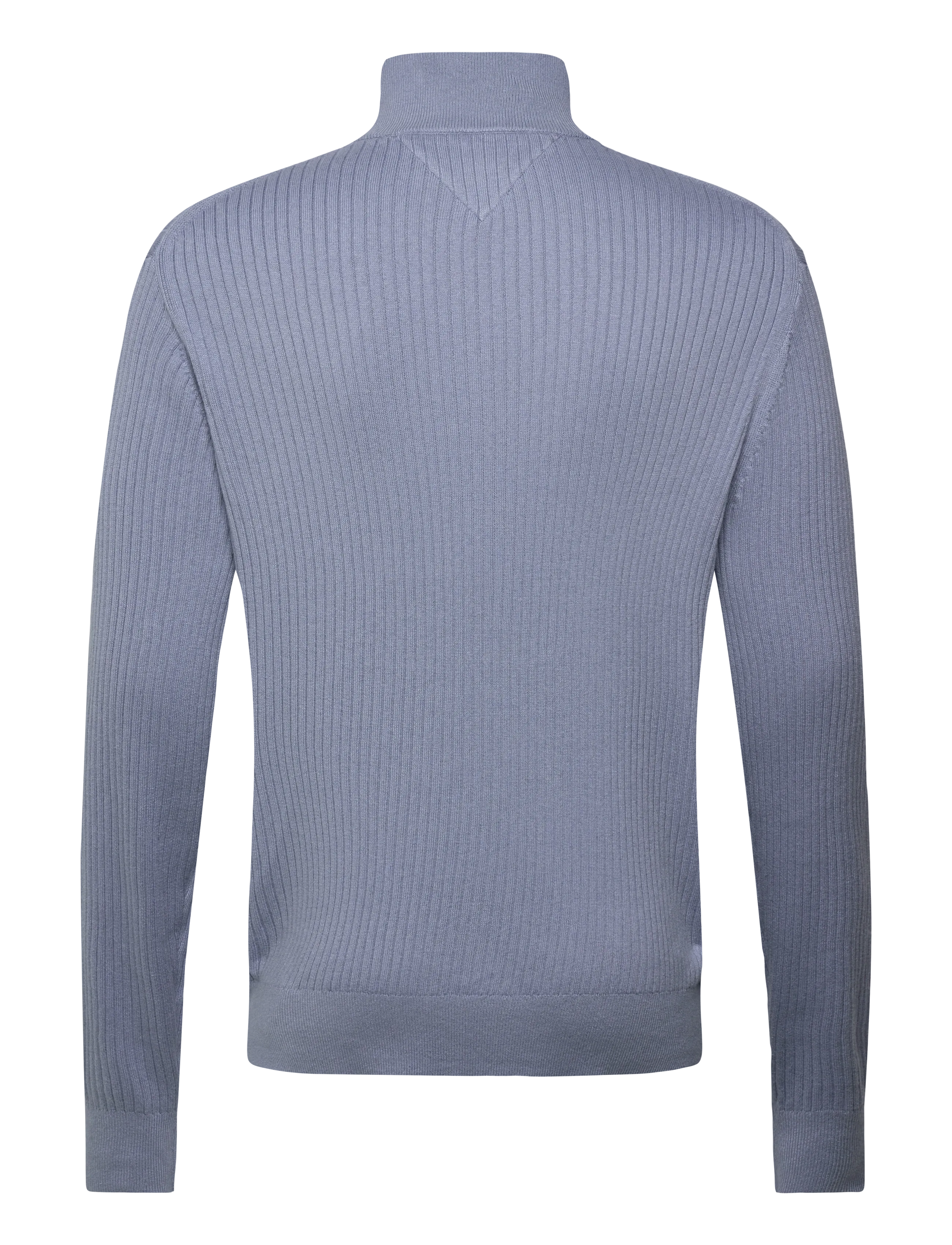Tommy Hilfiger - PIMA CTN CASH STRUCTURE ZIP MOCK - half zip-tröjor - brisk blue - 2