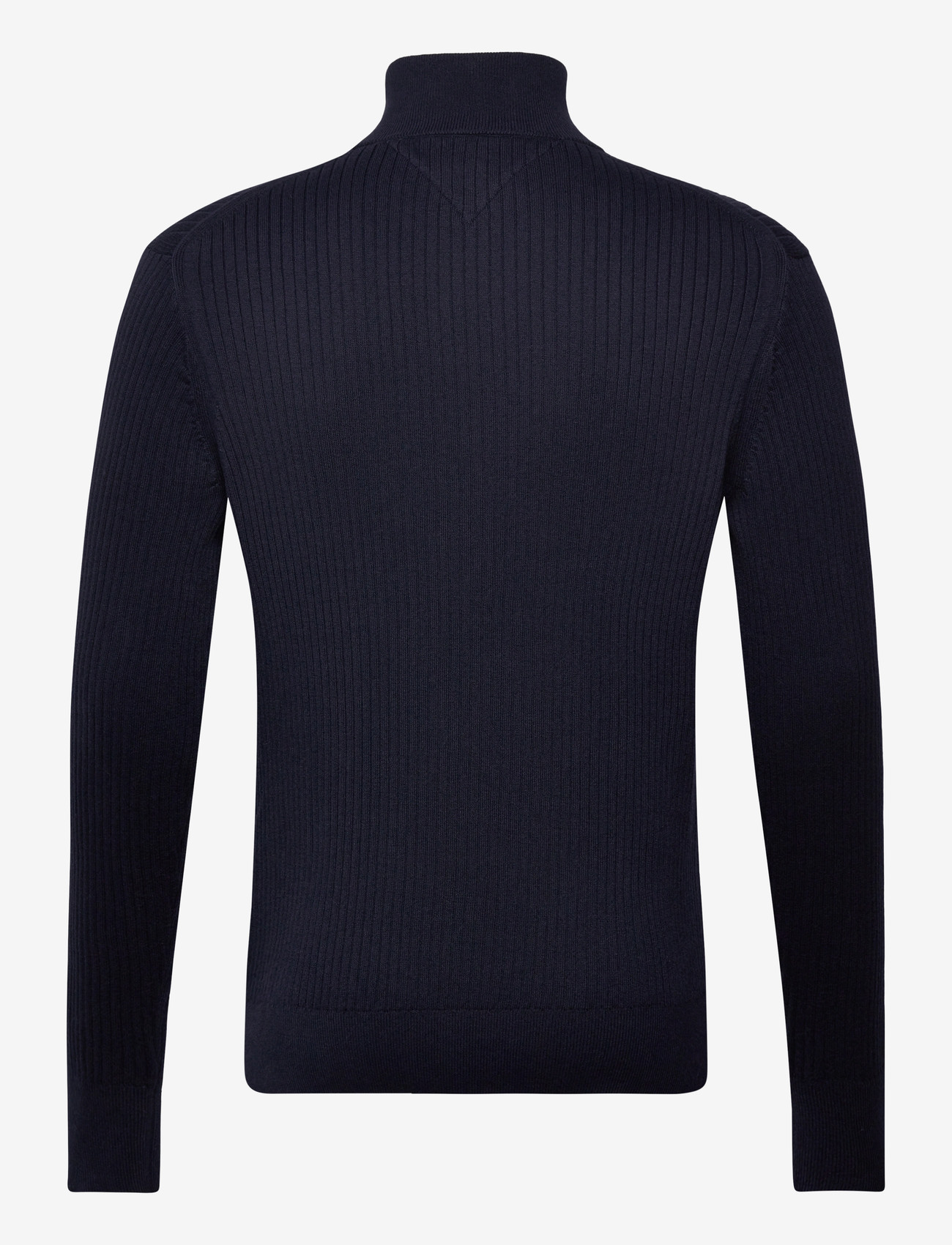 Tommy Hilfiger - PIMA CTN CASH STRUCTURE ZIP MOCK - half zip-trøjer - desert sky - 2