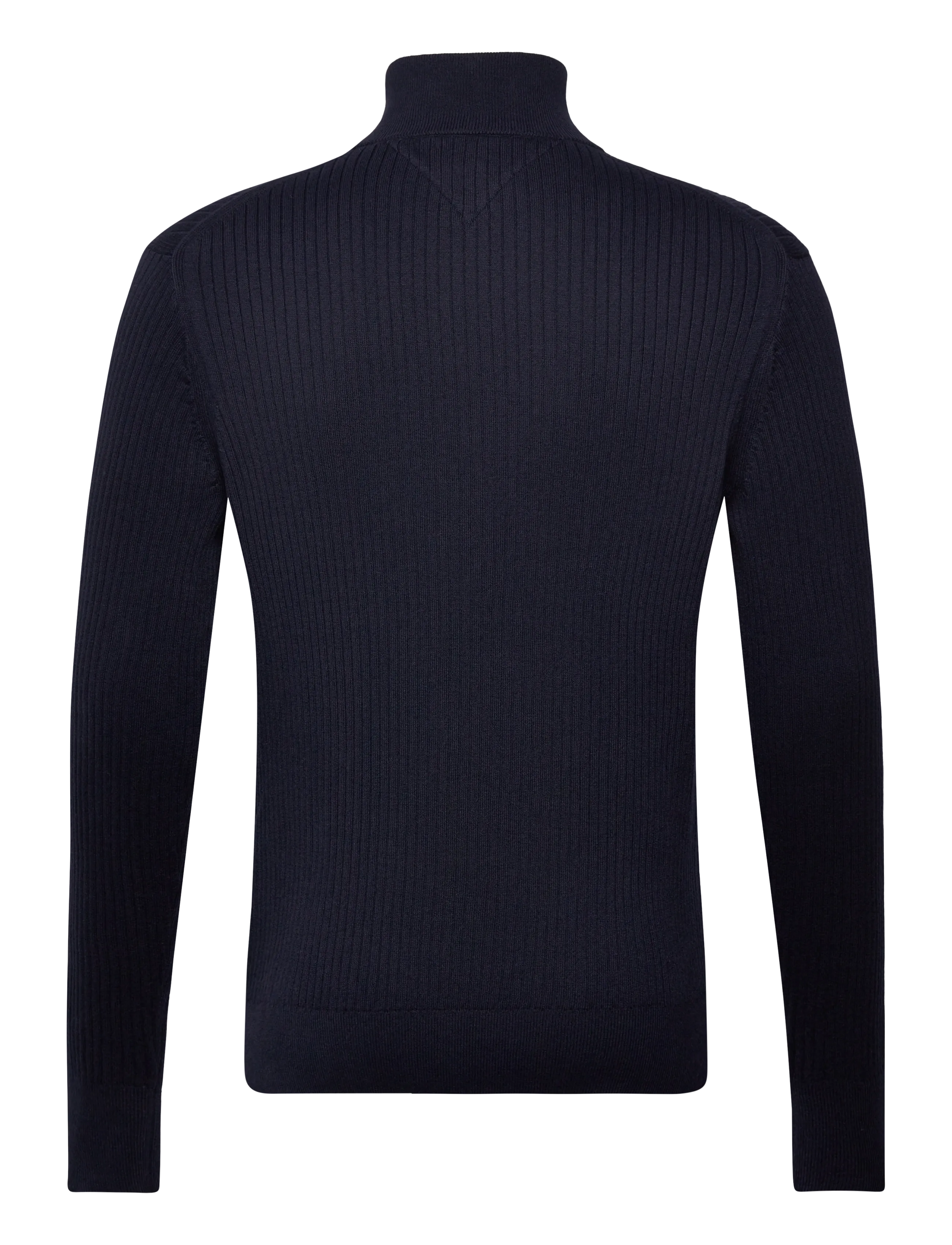 Tommy Hilfiger - PIMA CTN CASH STRUCTURE ZIP MOCK - pullover mit halbem reißverschluss - desert sky - 2