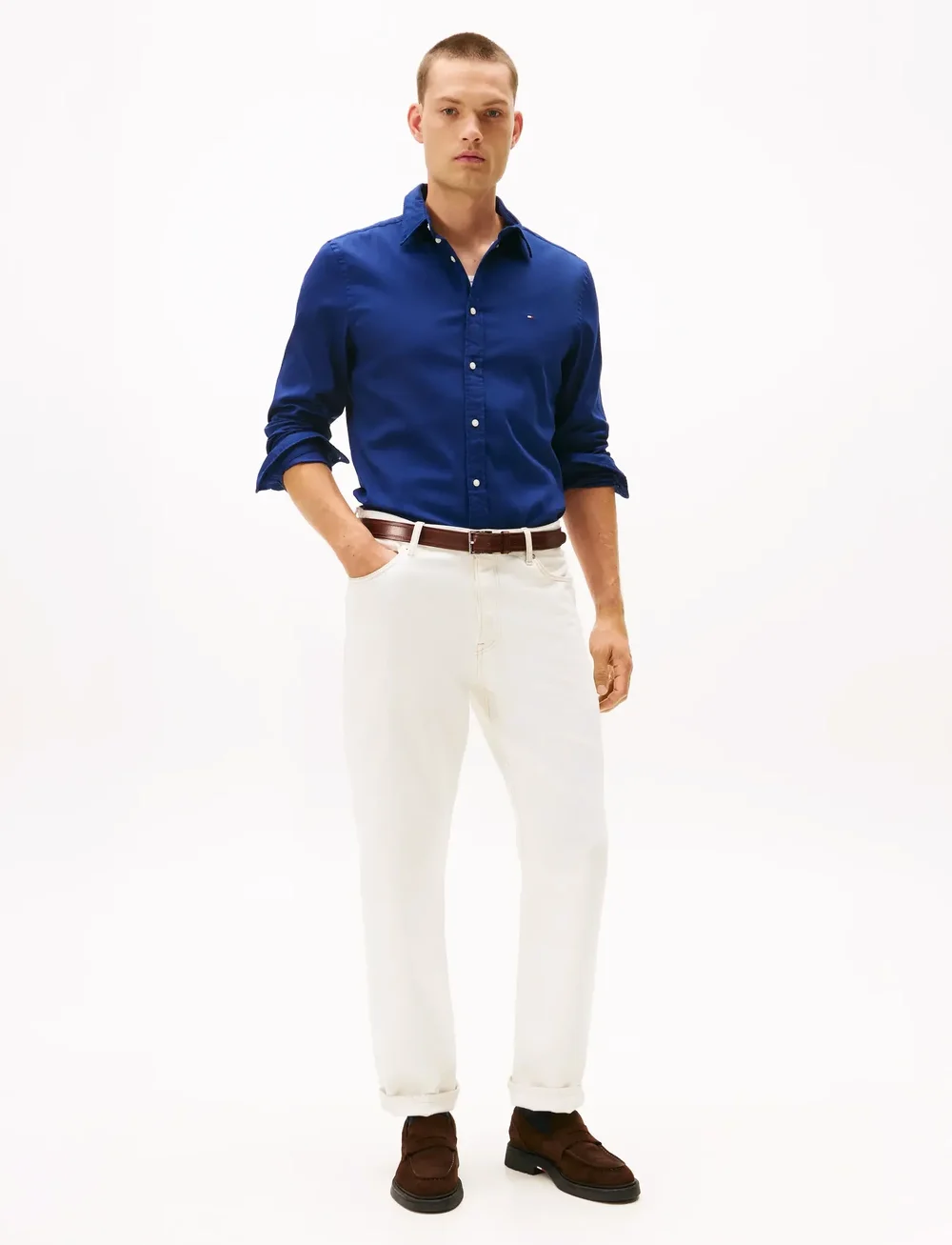 Tommy Hilfiger - DOBBY SF SHIRT - formelle skjorter - preppy navy - 2