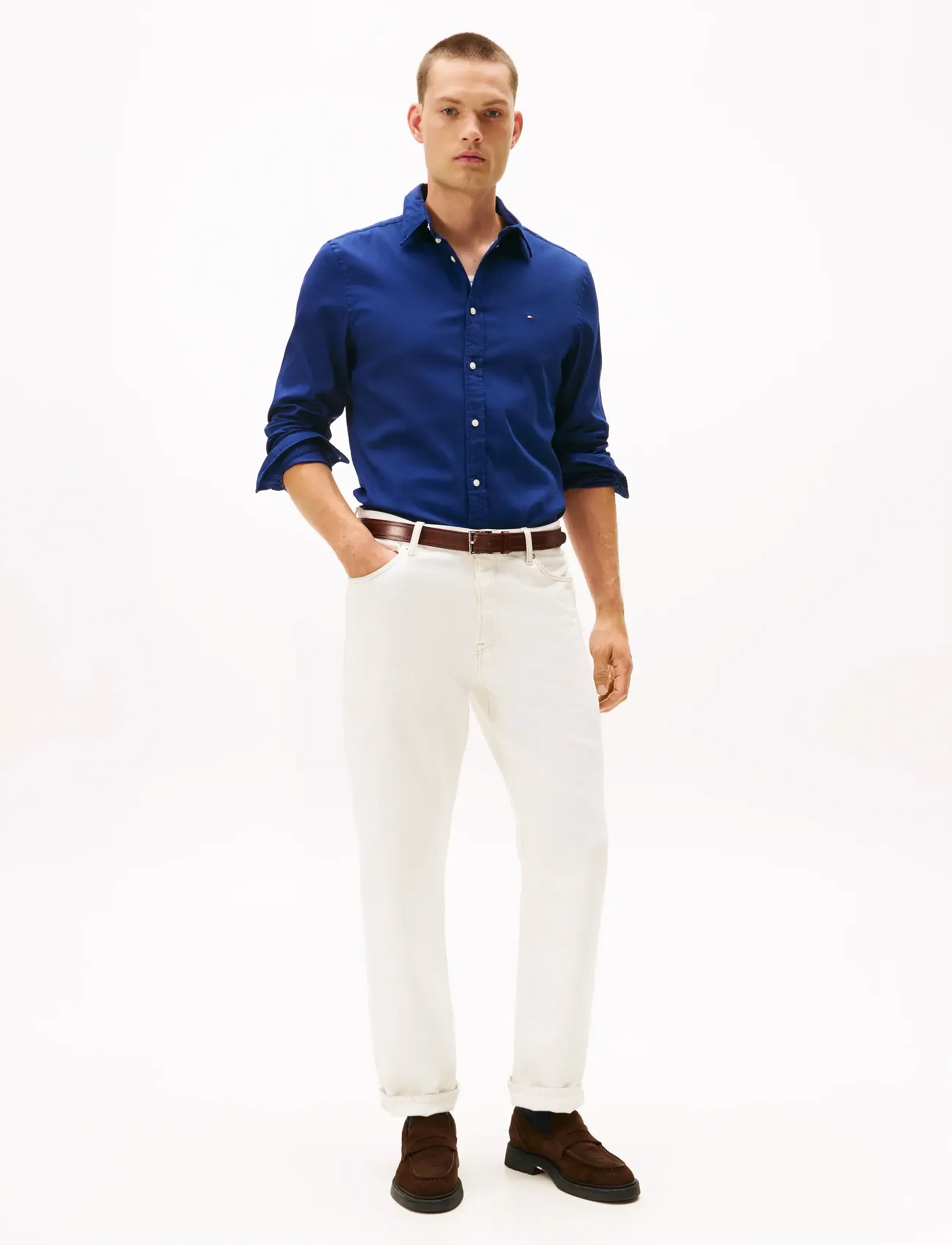Tommy Hilfiger - DOBBY SF SHIRT - preppy navy - 2