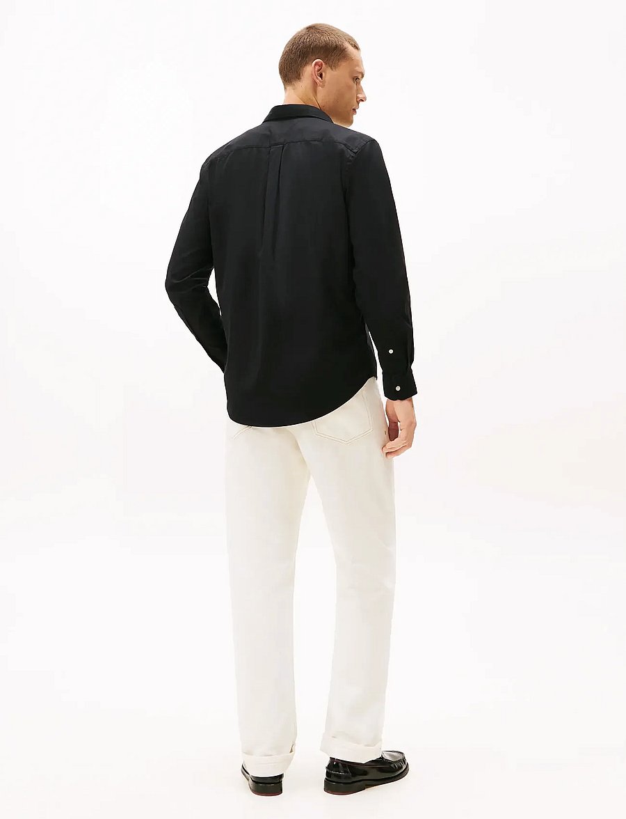 Tommy Hilfiger - FLEX FLANNEL SOLID RF SHIRT - flanell-hemden - black - 3