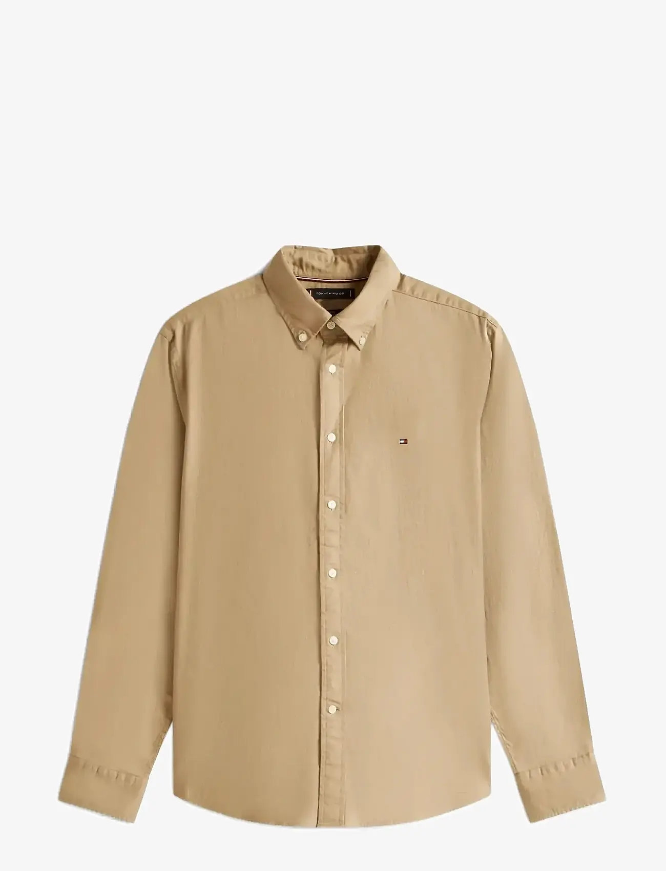 Tommy Hilfiger - FLEX FLANNEL SOLID RF SHIRT - casual - coastal taupe - 1