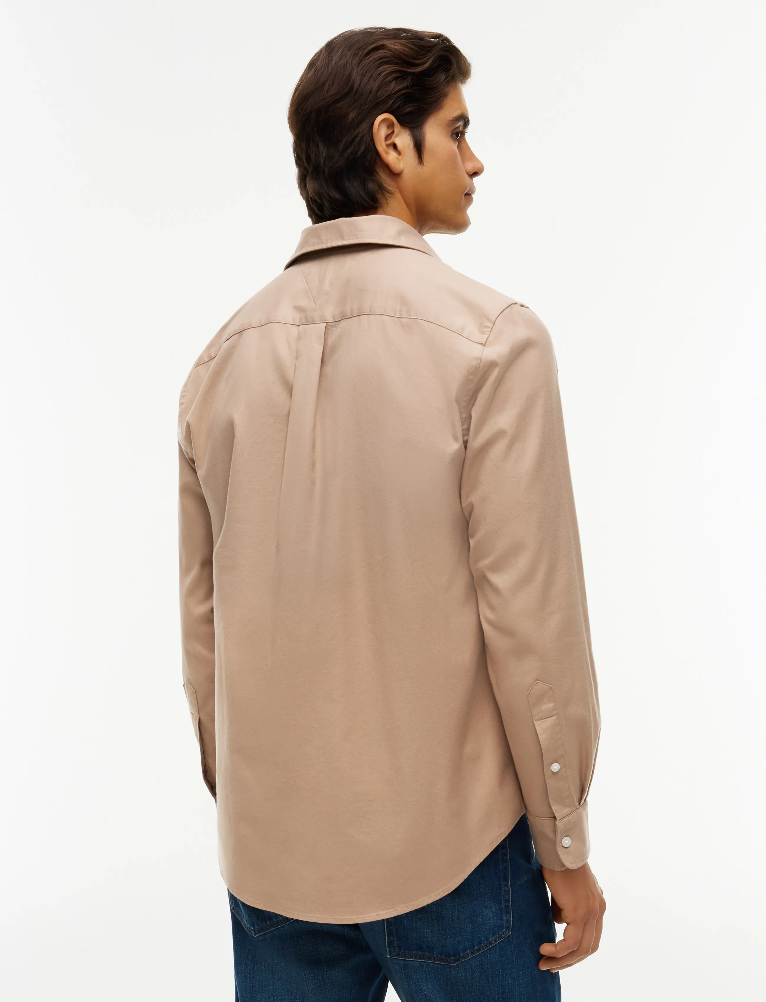 Tommy Hilfiger - FLEX FLANNEL SOLID RF SHIRT - freizeithemden - coastal taupe - 2