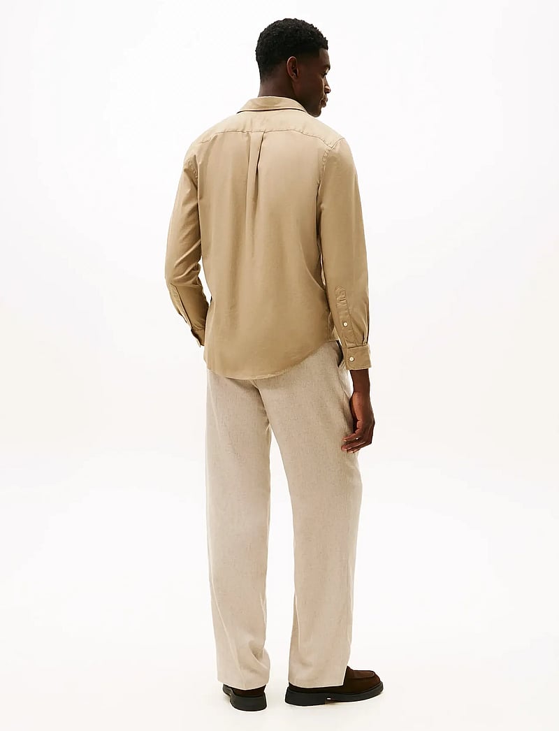 Tommy Hilfiger - FLEX FLANNEL SOLID RF SHIRT - casual - coastal taupe - 3