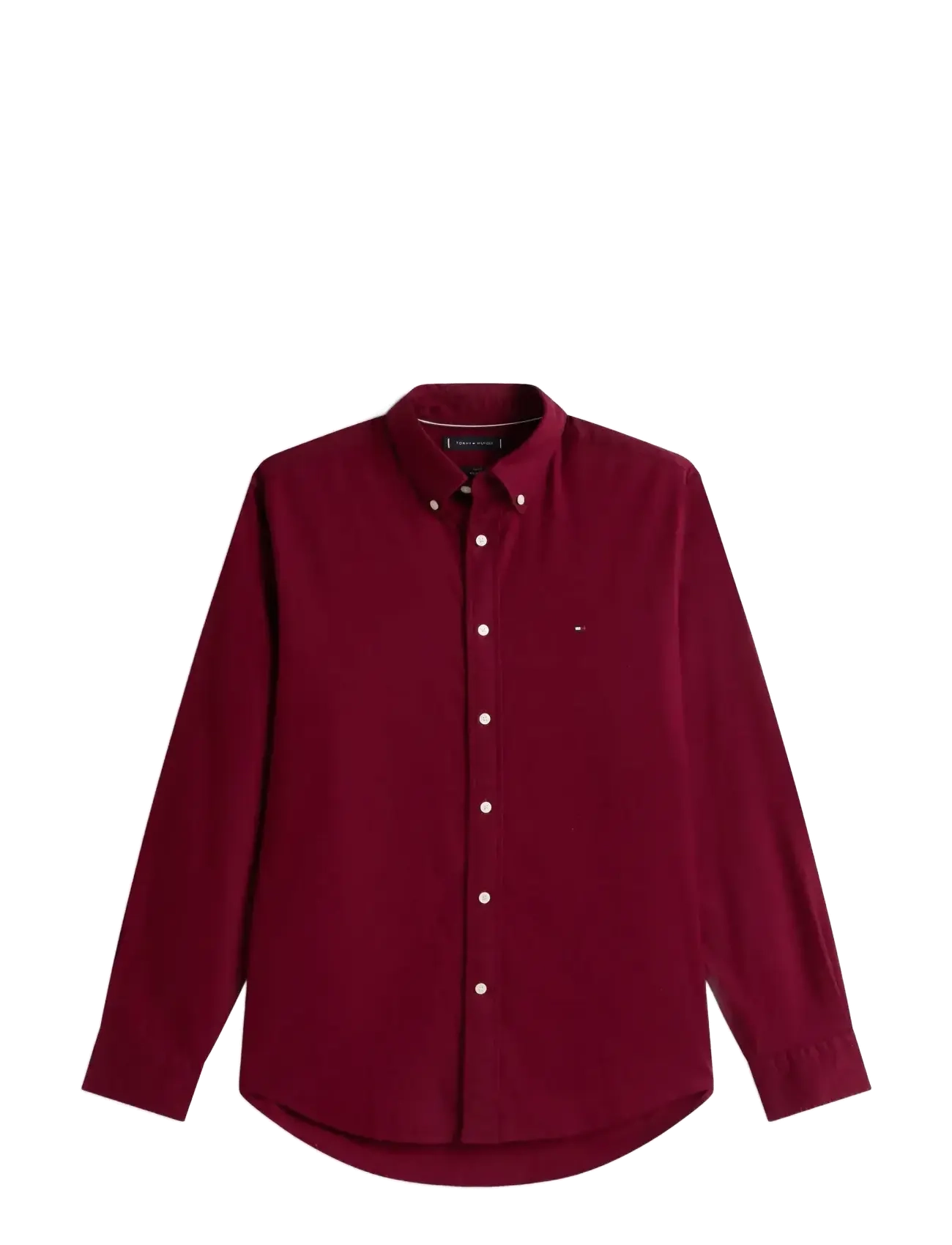 Tommy Hilfiger FLEX FLANNEL SOLID RF SHIRT - Kläder - DEEP ROUGE / burgundy