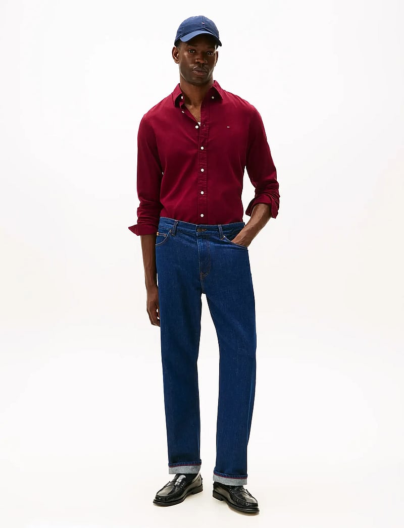 Tommy Hilfiger - FLEX FLANNEL SOLID RF SHIRT - flanellsärgid - deep rouge - 2