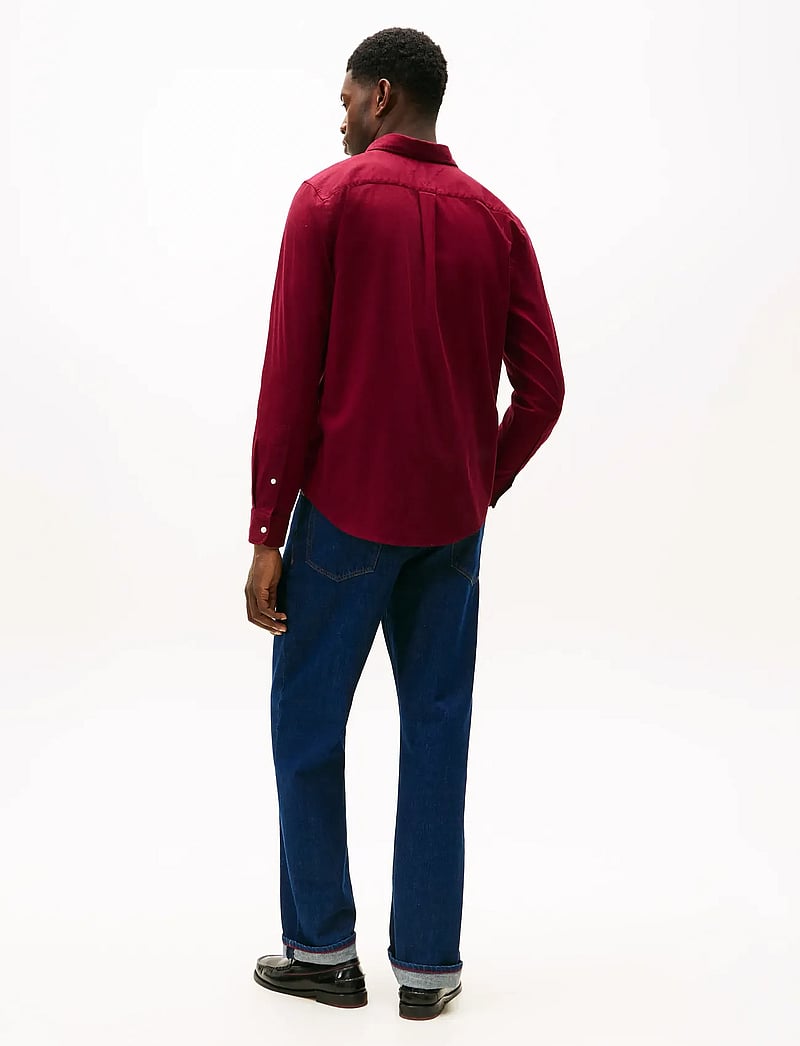 Tommy Hilfiger - FLEX FLANNEL SOLID RF SHIRT - flanell-hemden - deep rouge - 3