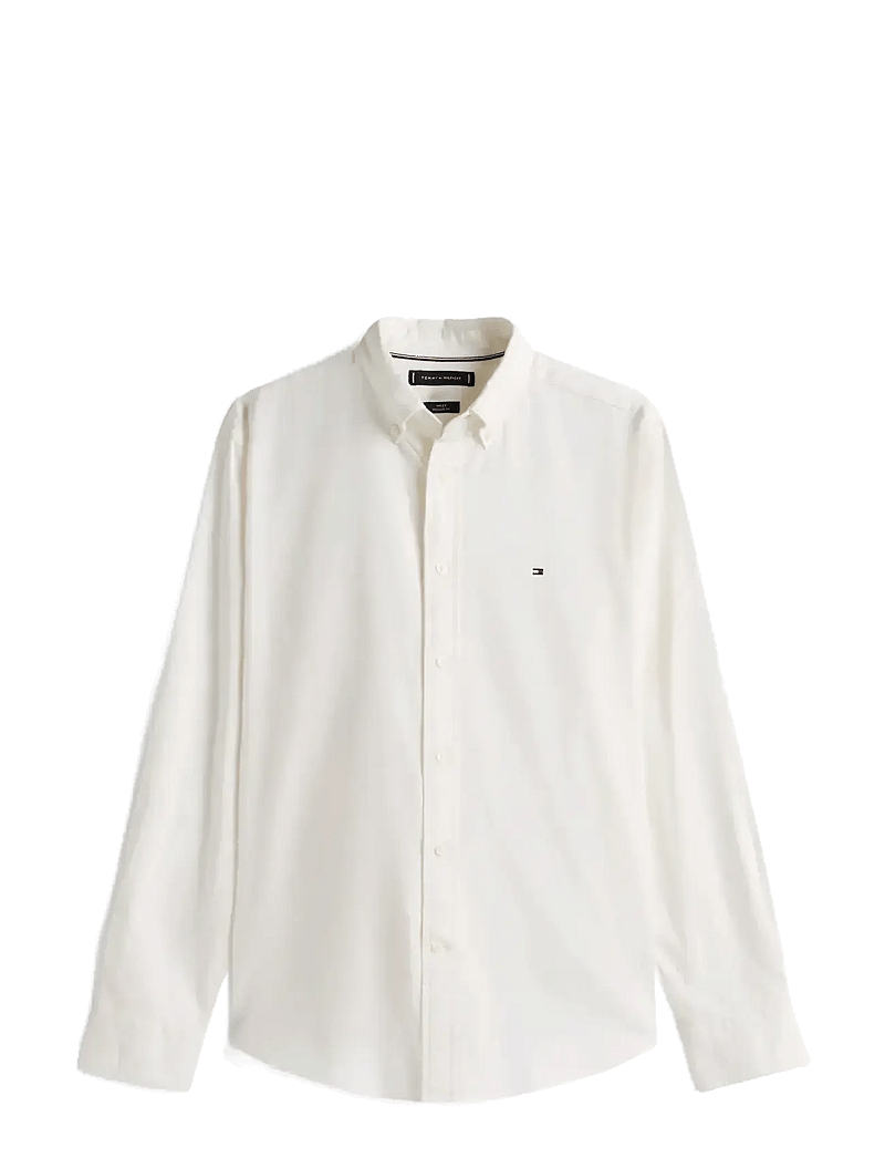 Tommy Hilfiger - FLEX FLANNEL SOLID RF SHIRT - flannel-skjorter - ivory silk - 1