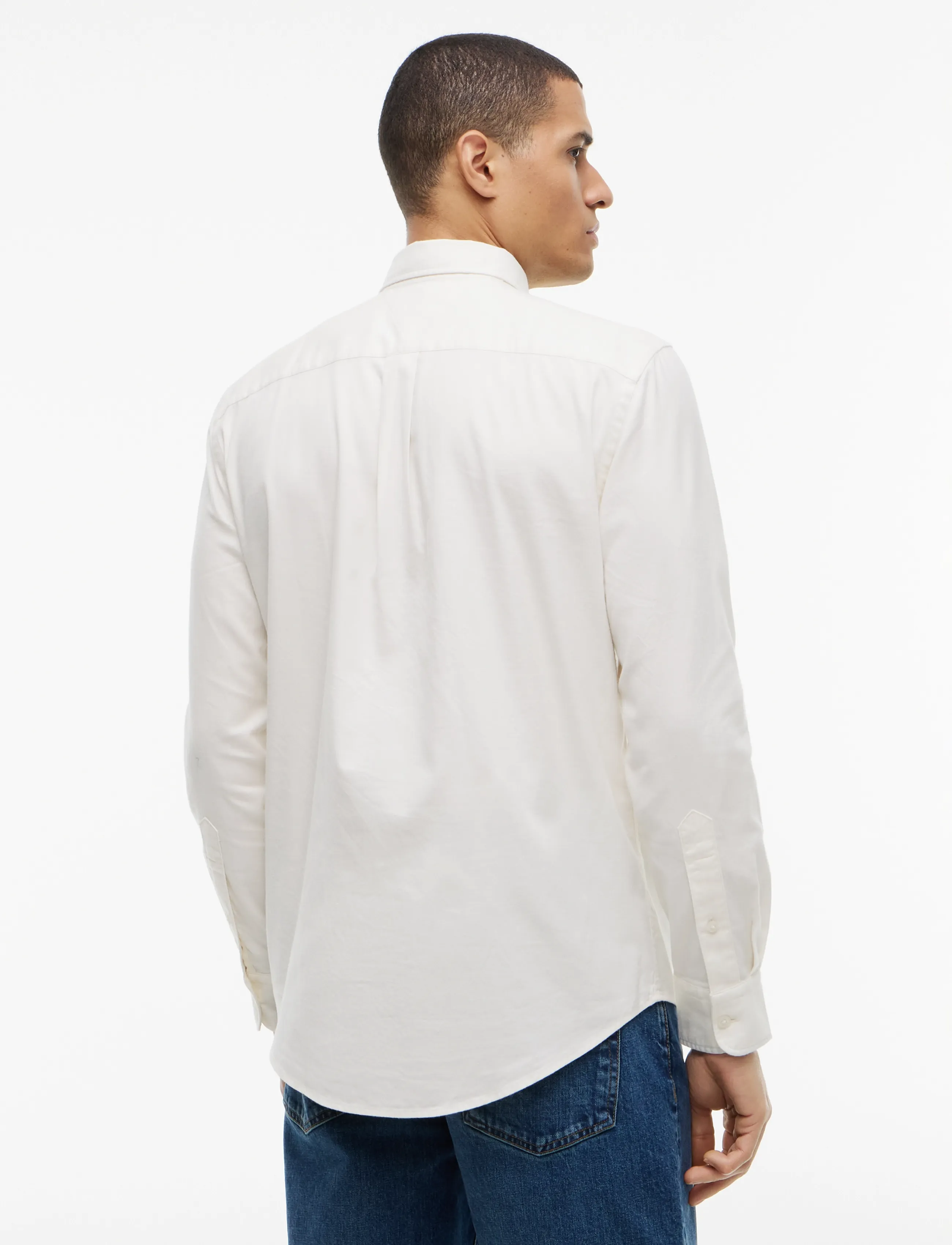 Tommy Hilfiger - FLEX FLANNEL SOLID RF SHIRT - freizeithemden - ivory silk - 2