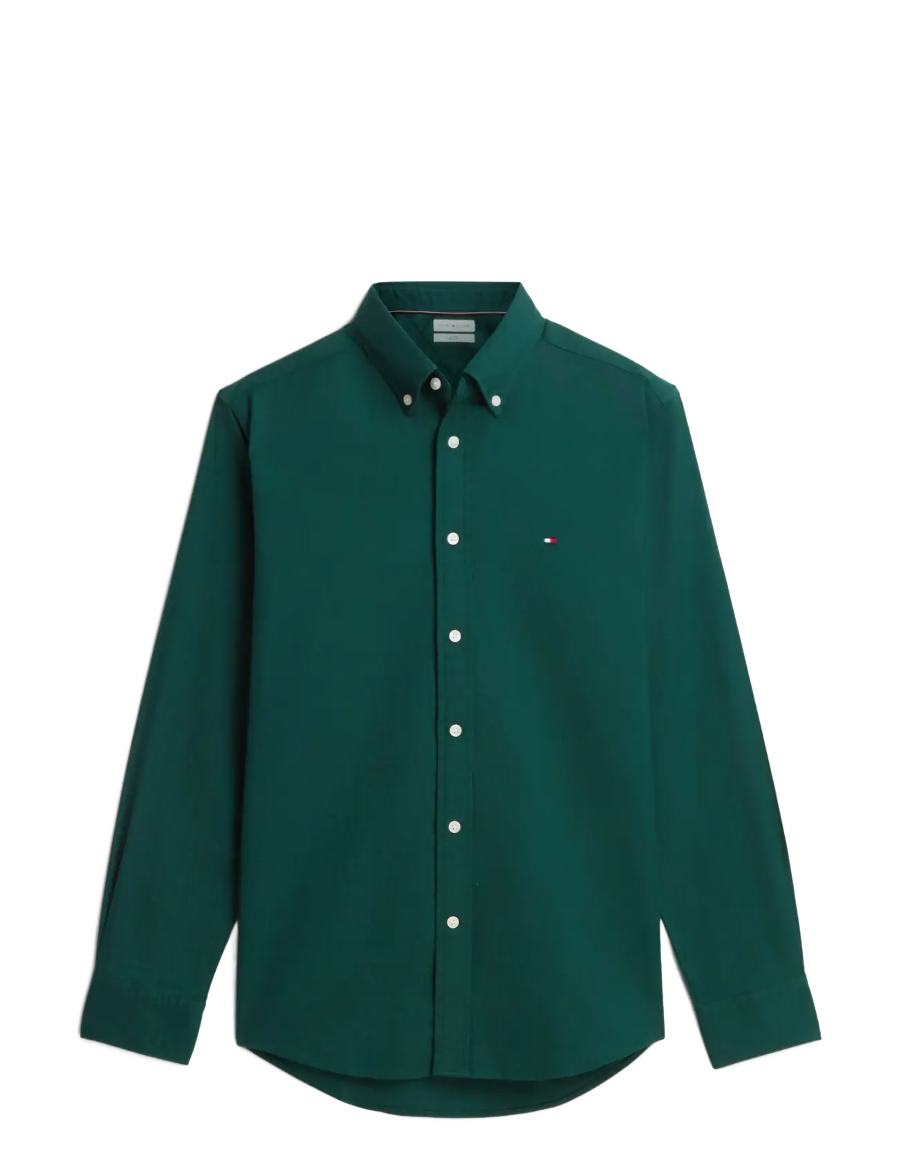 Tommy Hilfiger - FLEX FLANNEL SOLID RF SHIRT - freizeithemden - ornamental green - 1