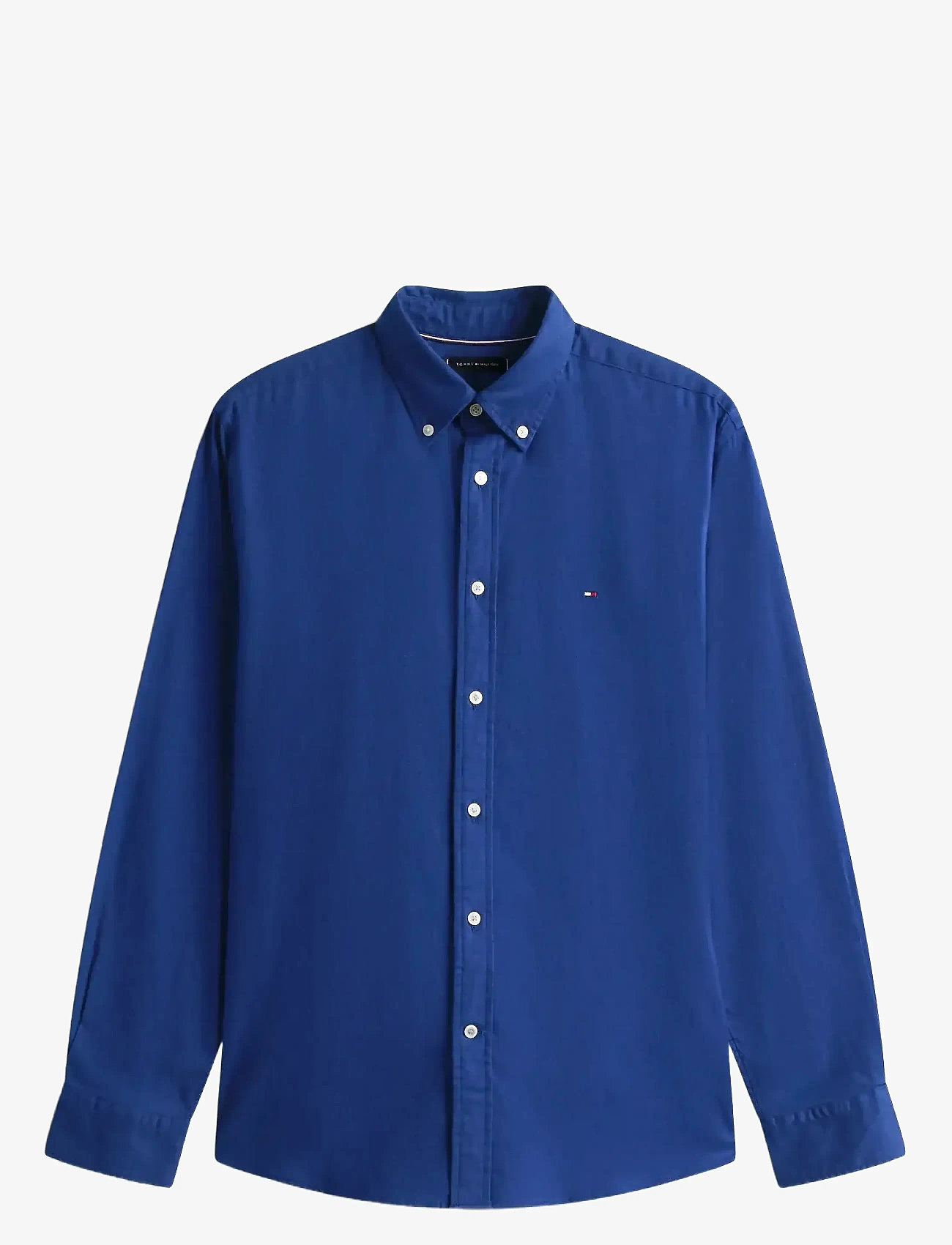 Tommy Hilfiger - FLEX FLANNEL SOLID RF SHIRT - basic skjortor - preppy navy - 1
