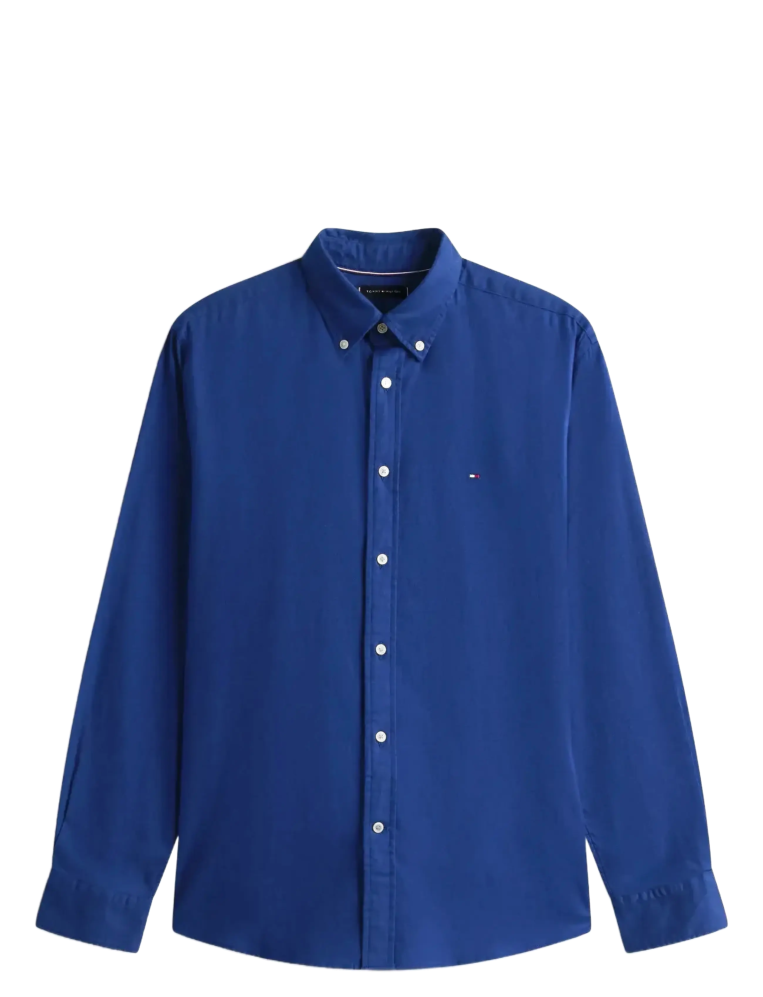Tommy Hilfiger FLEX FLANNEL SOLID RF SHIRT - Kläder - PREPPY NAVY / blue
