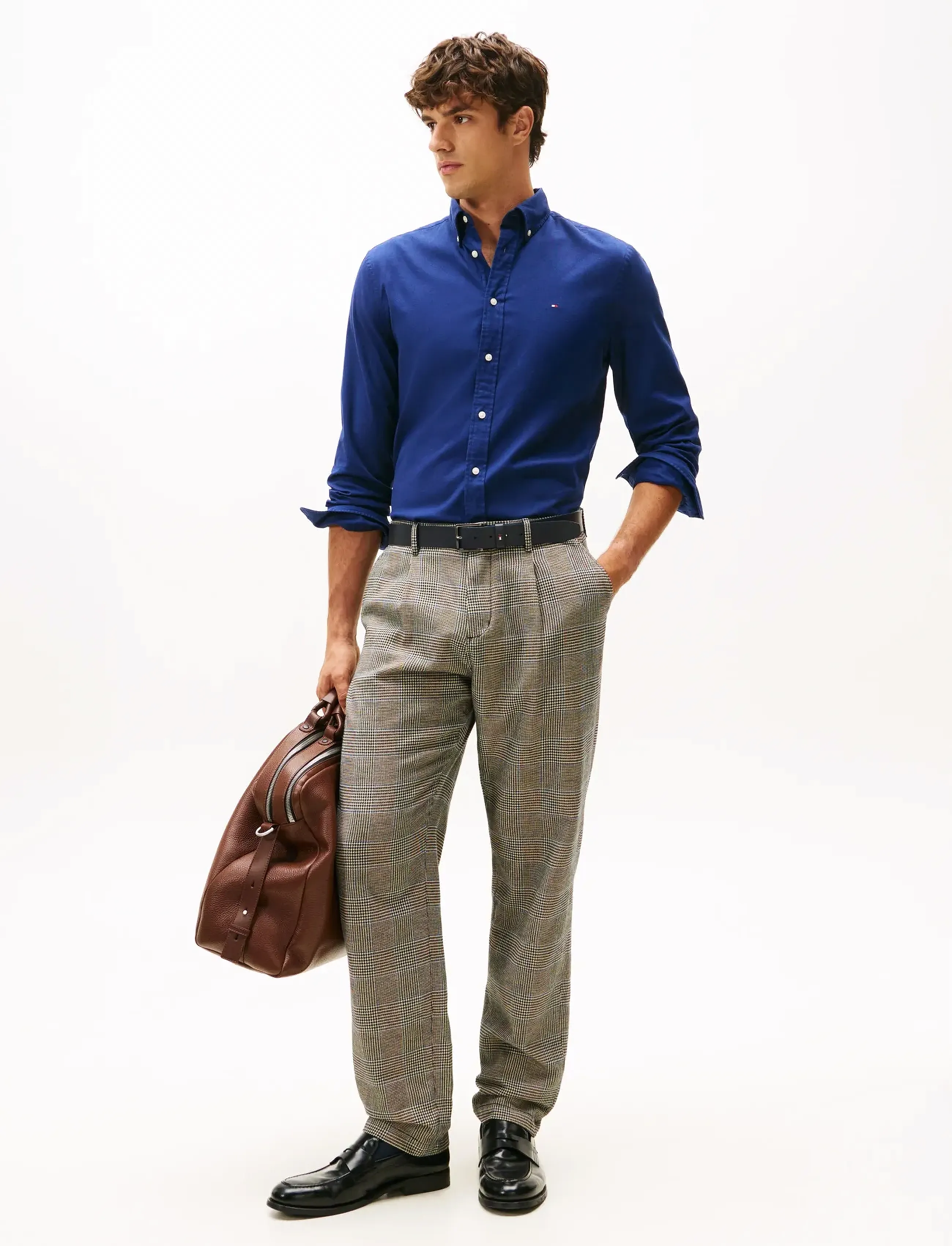 Tommy Hilfiger - FLEX FLANNEL SOLID RF SHIRT - casual skjorter - preppy navy - 2
