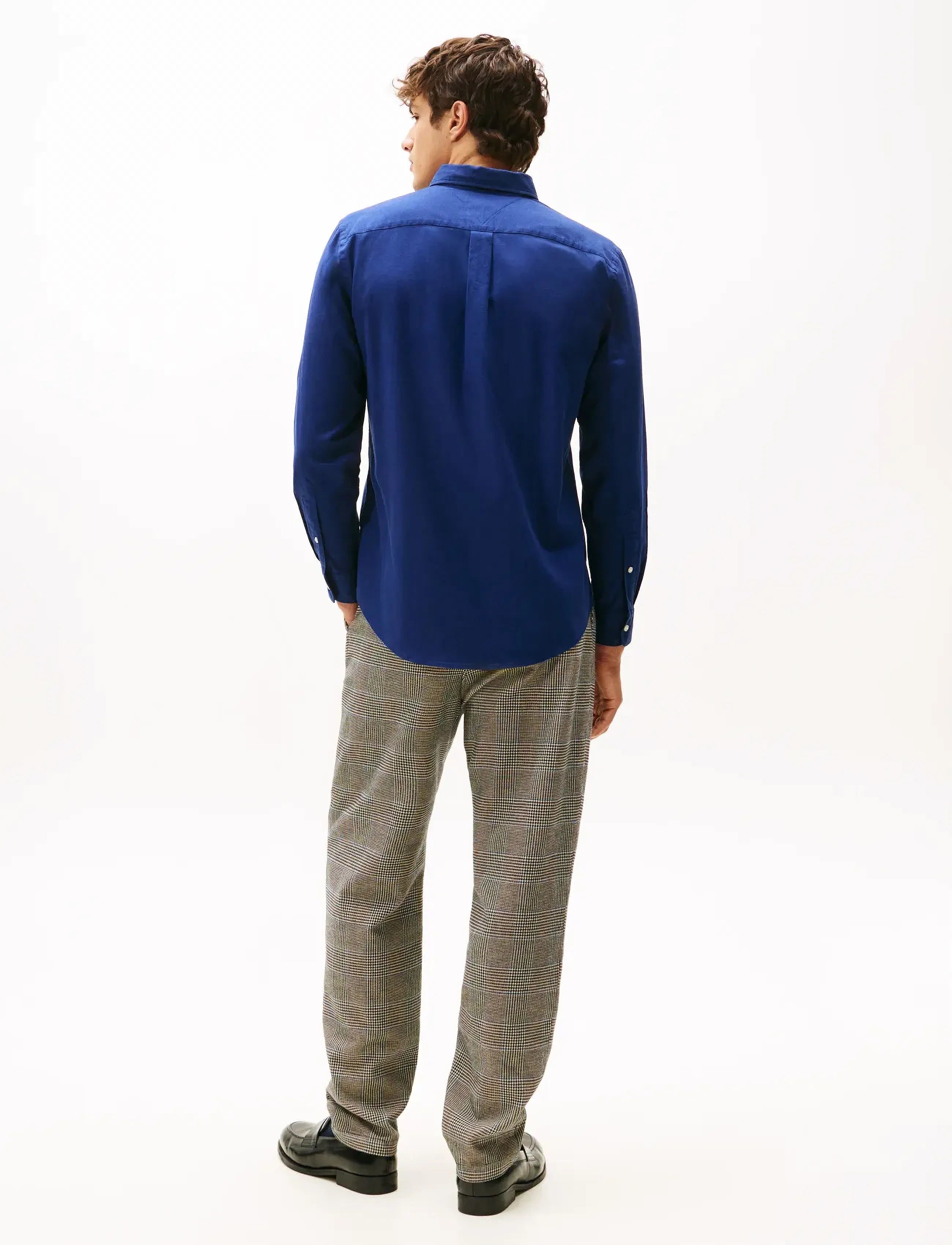 Tommy Hilfiger - FLEX FLANNEL SOLID RF SHIRT - casual skjorter - preppy navy - 3