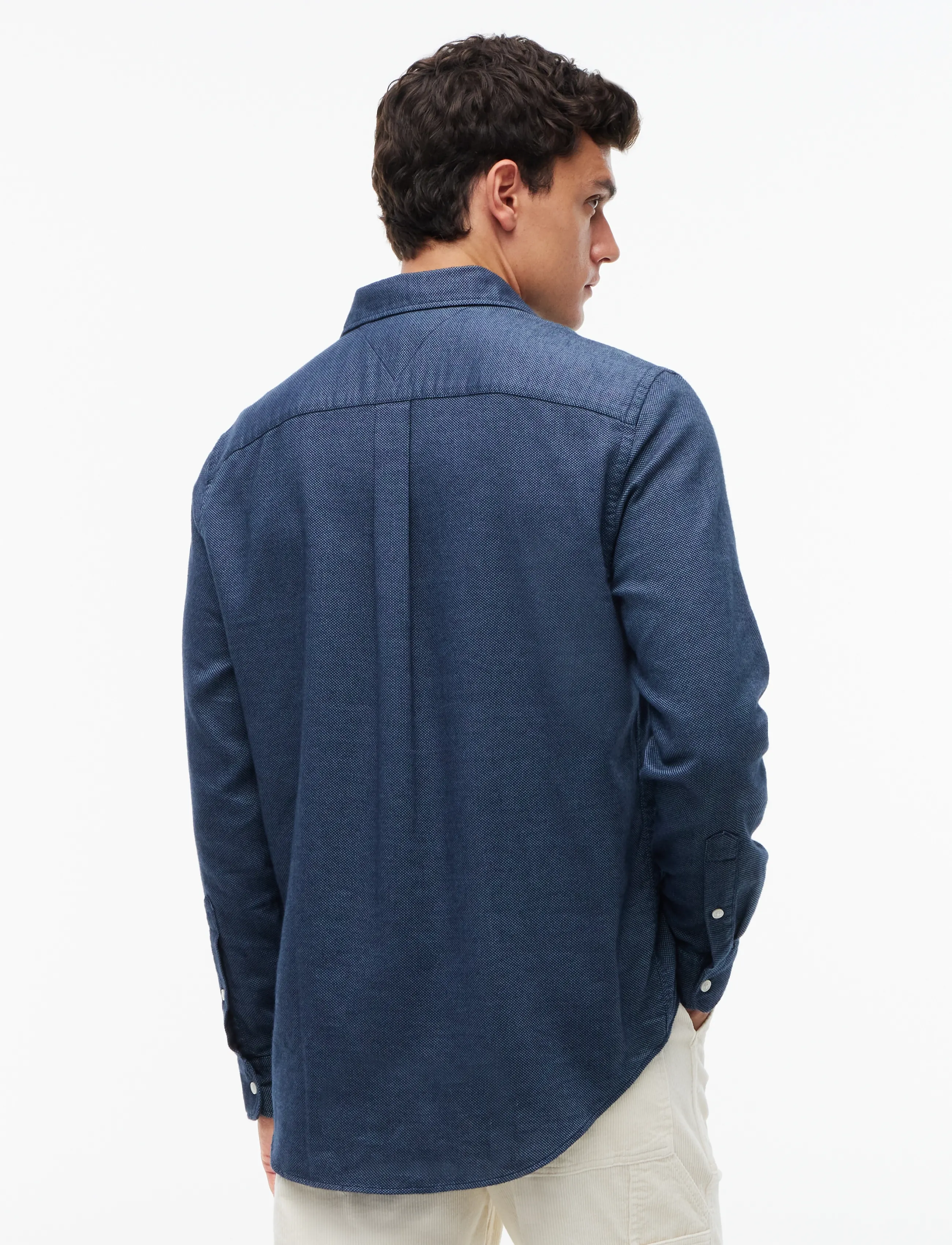 Tommy Hilfiger - FLANNEL DOBBY RF SHIRT - flanellskjortor - brisk blue heather - 2