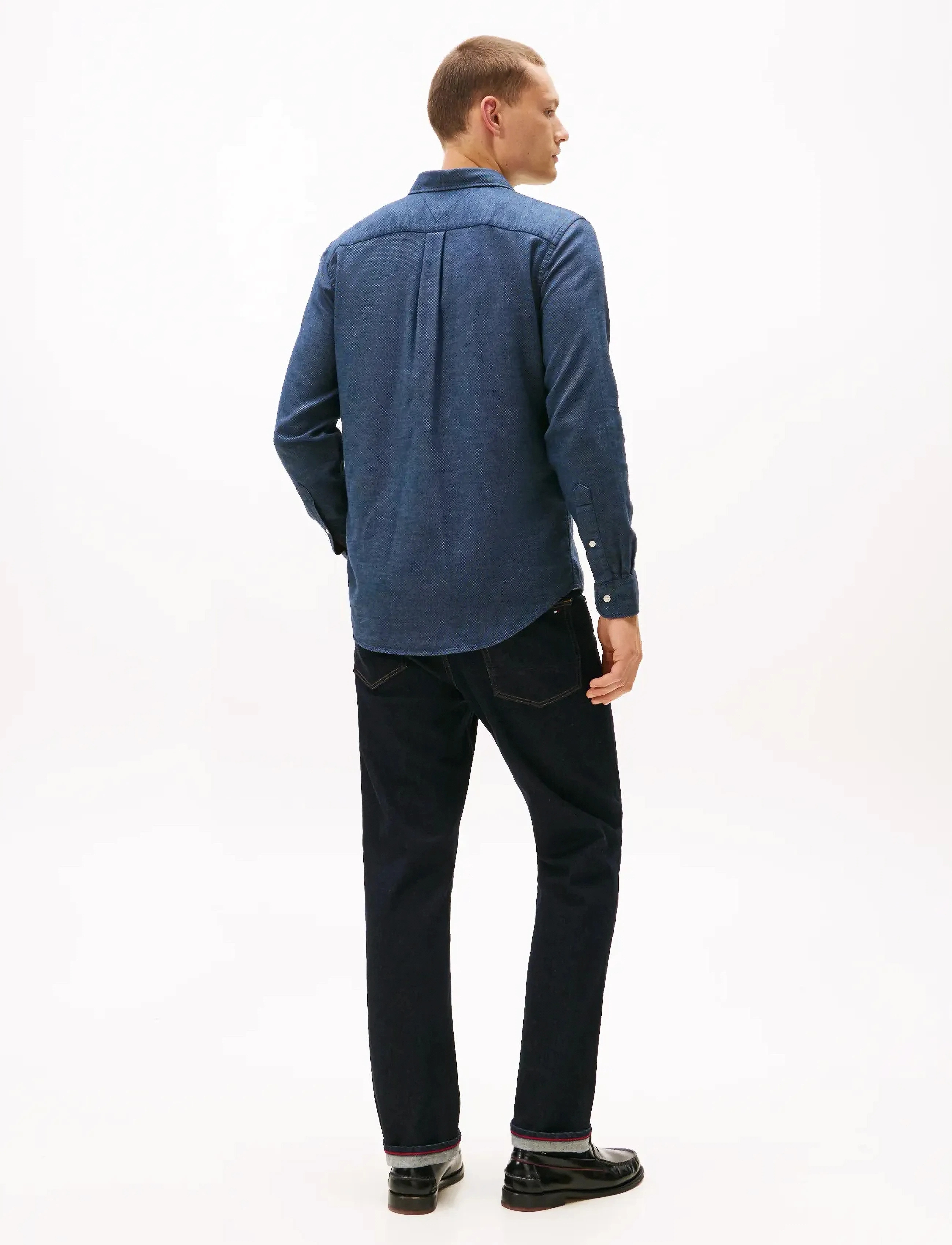Tommy Hilfiger - FLANNEL DOBBY RF SHIRT - flanell-hemden - brisk blue heather - 3