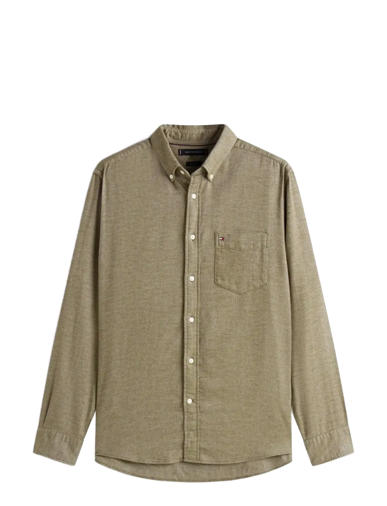 Tommy Hilfiger FLANNEL DOBBY RF SHIRT - Hemden - HUNTSMAN GREEN / green
