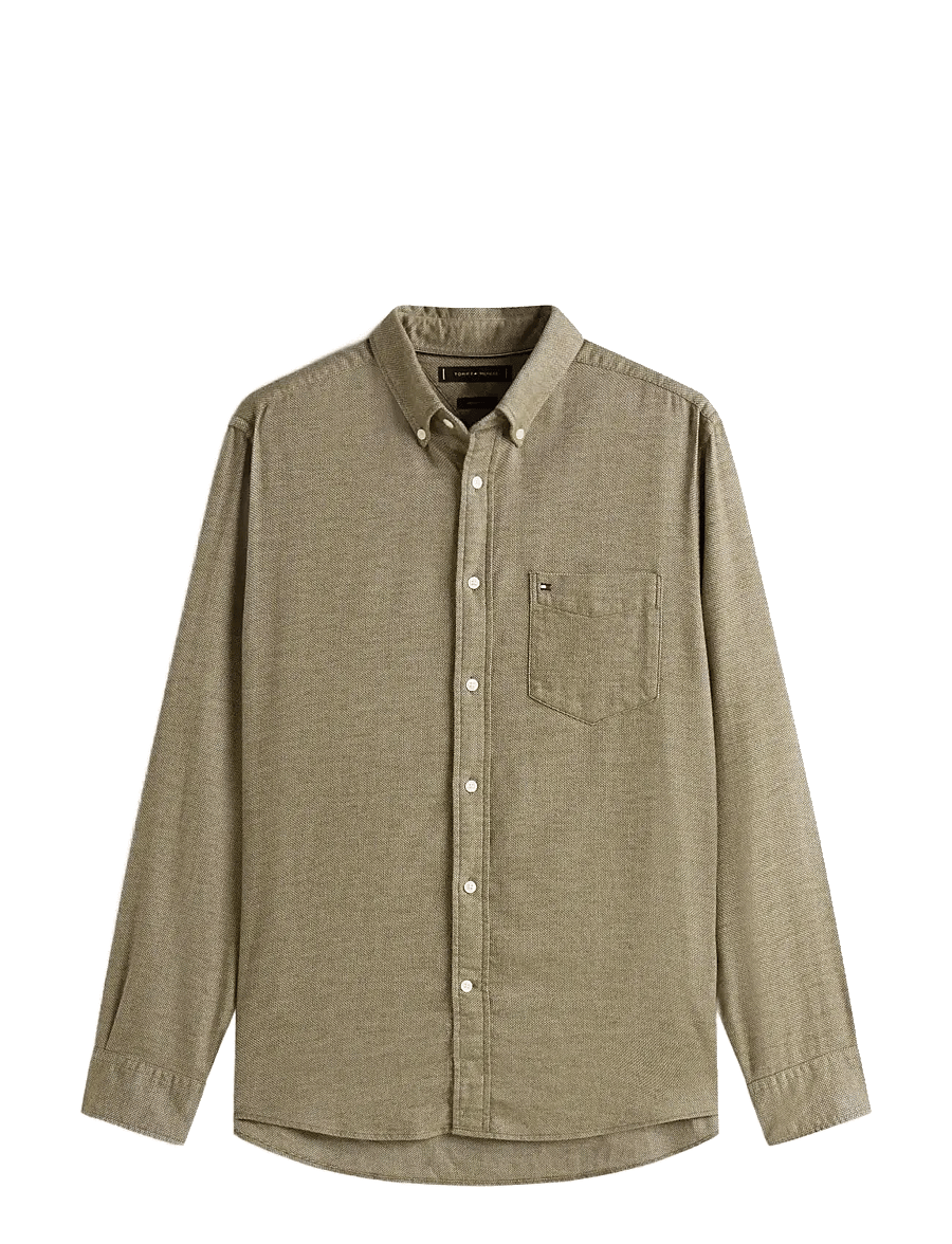 Tommy Hilfiger - FLANNEL DOBBY RF SHIRT - flanellsärgid - huntsman green - 1
