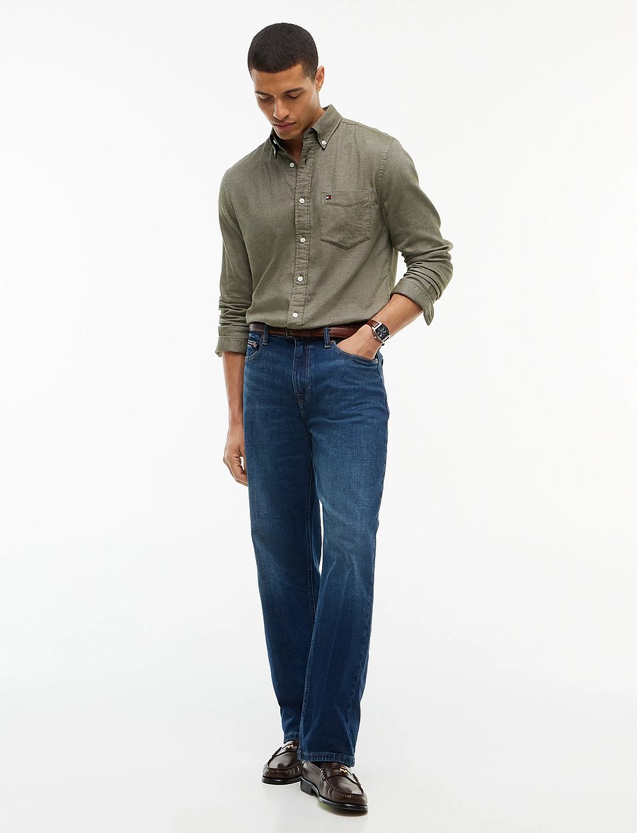 Tommy Hilfiger - FLANNEL DOBBY RF SHIRT - flanellsärgid - huntsman green - 4