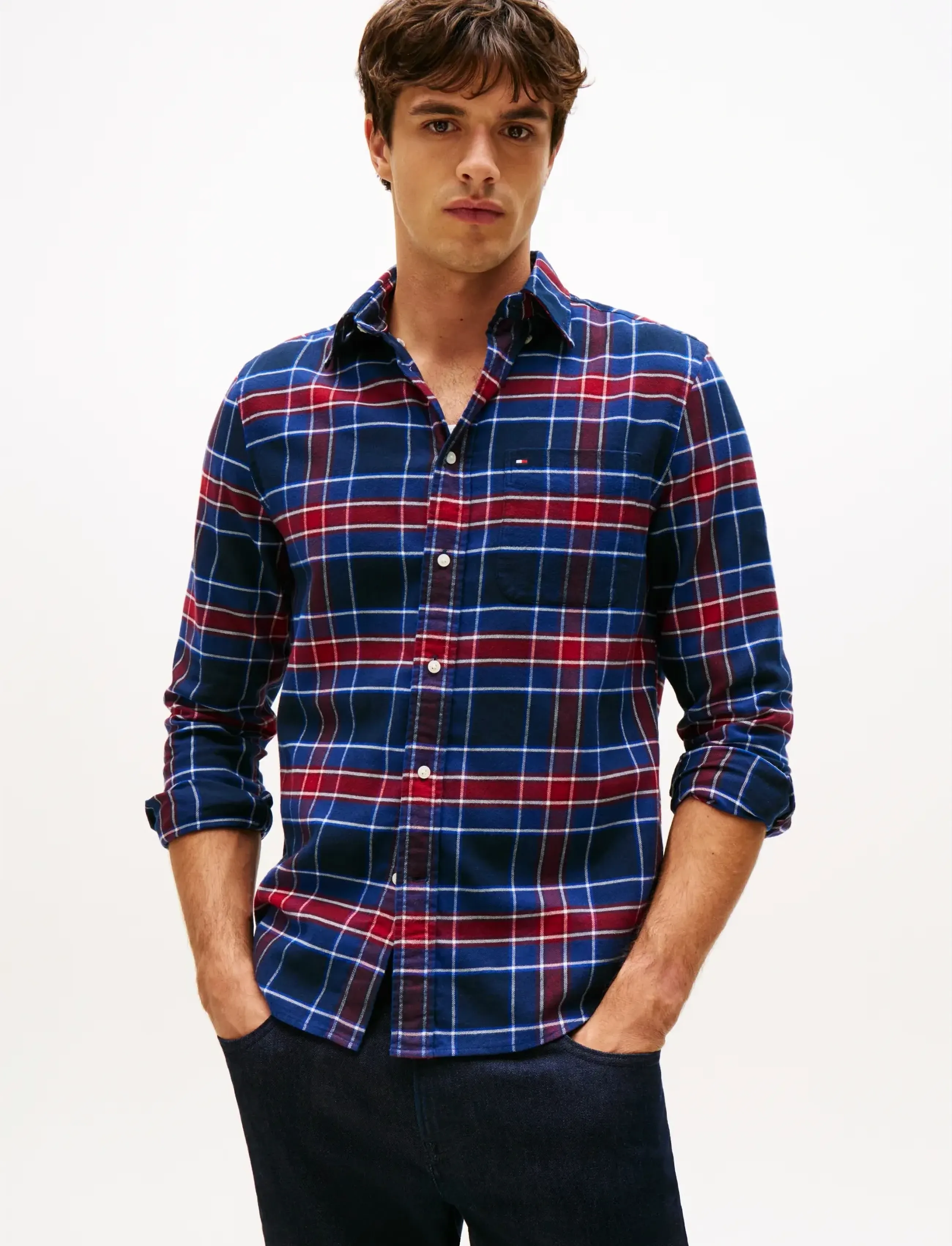Tommy Hilfiger Hero Flannel Tartn Chck Rf Shirt, Mænd, Ternede Flanell Skjorte, Multi/mønstret, Str: XS