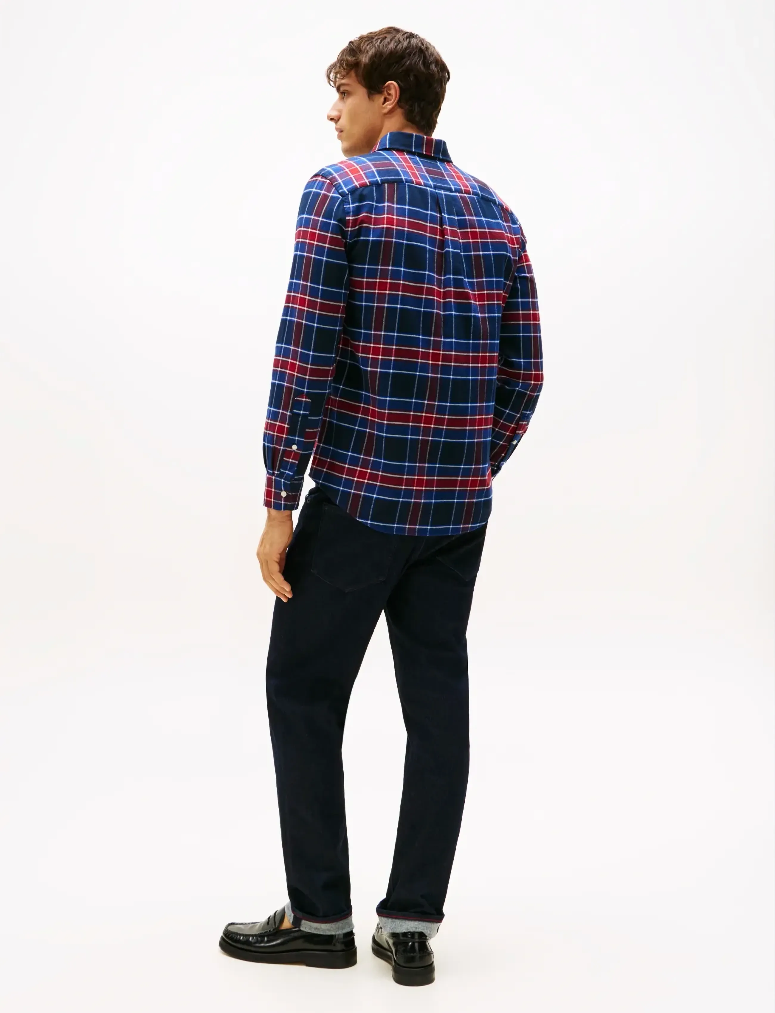 Tommy Hilfiger - HERO FLANNEL TARTN CHCK RF SHIRT - checkered shirts - preppy navy   check - 4