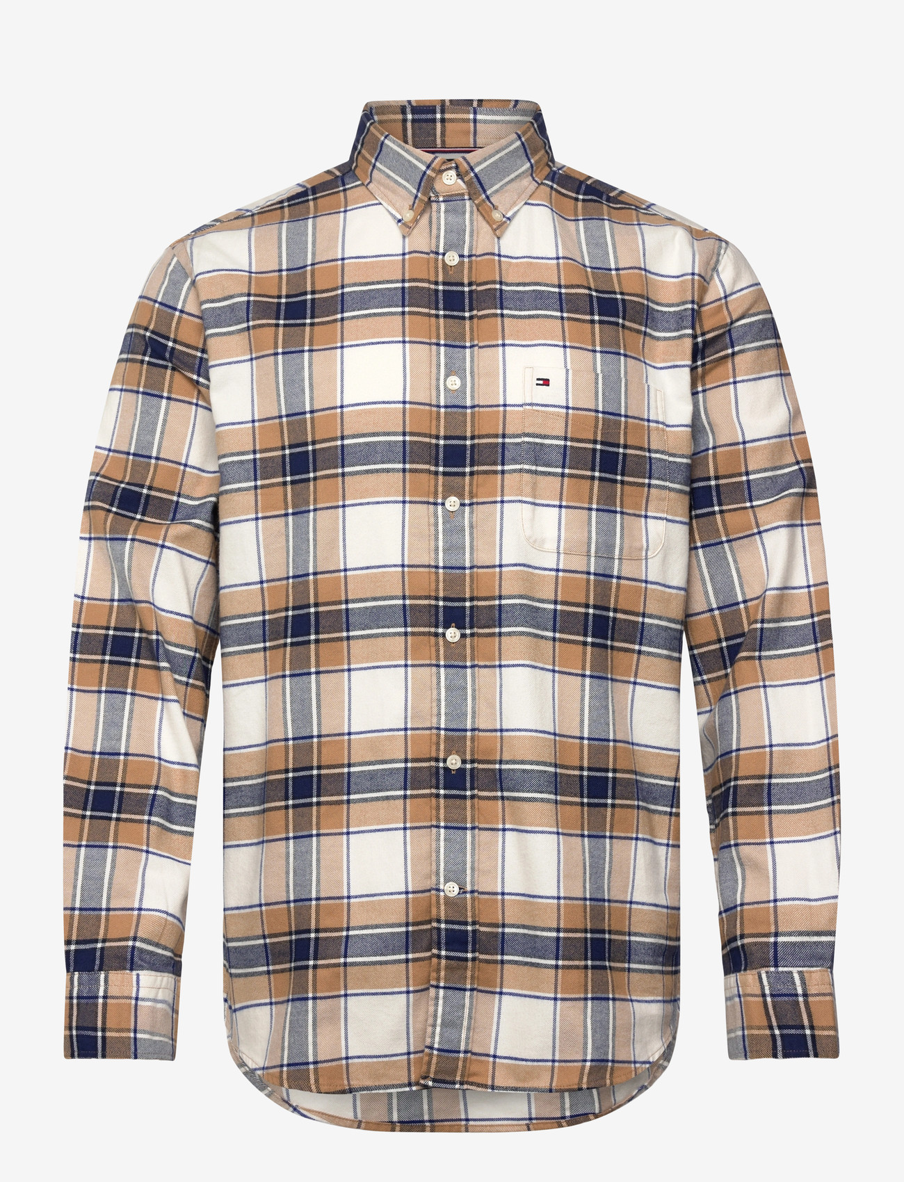 Tommy Hilfiger - HERO FLANNEL TARTN CHCK RF SHIRT - basic shirts - safari canvas   check - 1