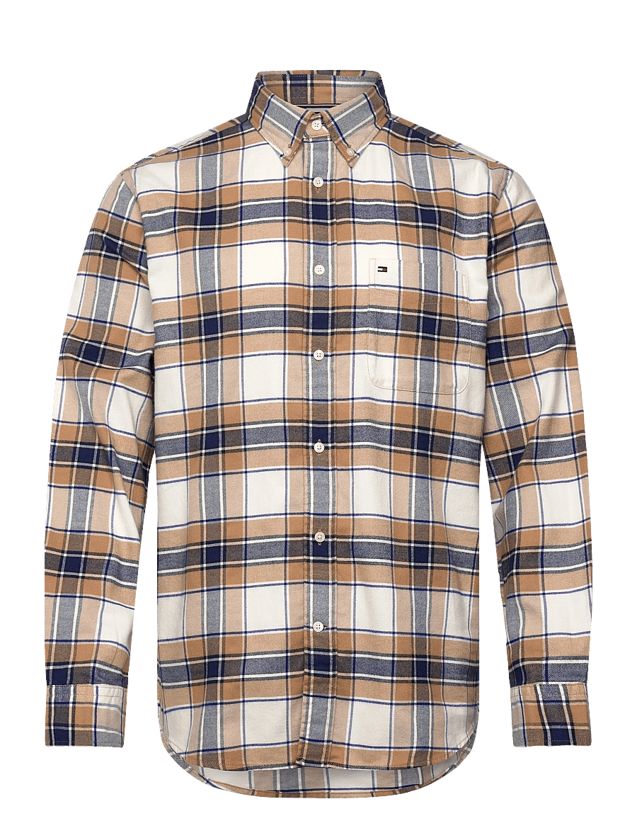 Tommy Hilfiger - HERO FLANNEL TARTN CHCK RF SHIRT - ternede skjorter - safari canvas check - 1