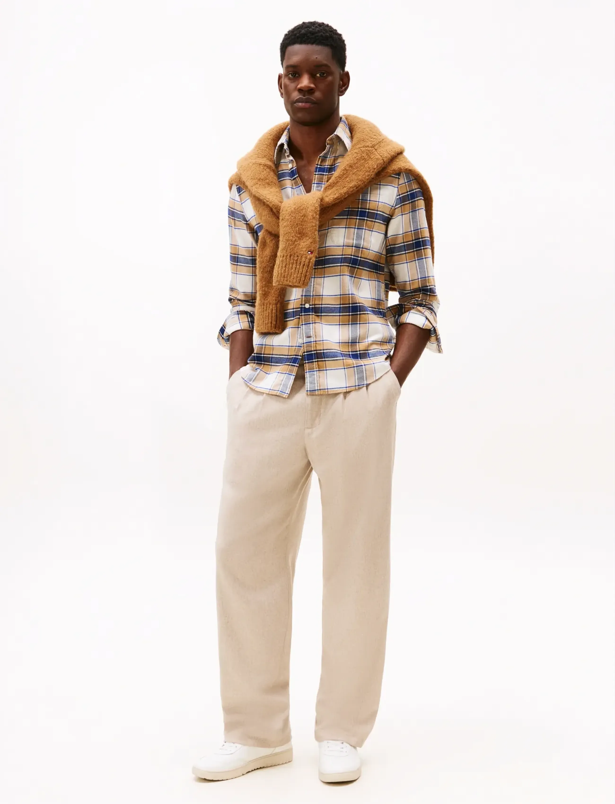 Tommy Hilfiger - HERO FLANNEL TARTN CHCK RF SHIRT - ternede skjorter - safari canvas   check - 3