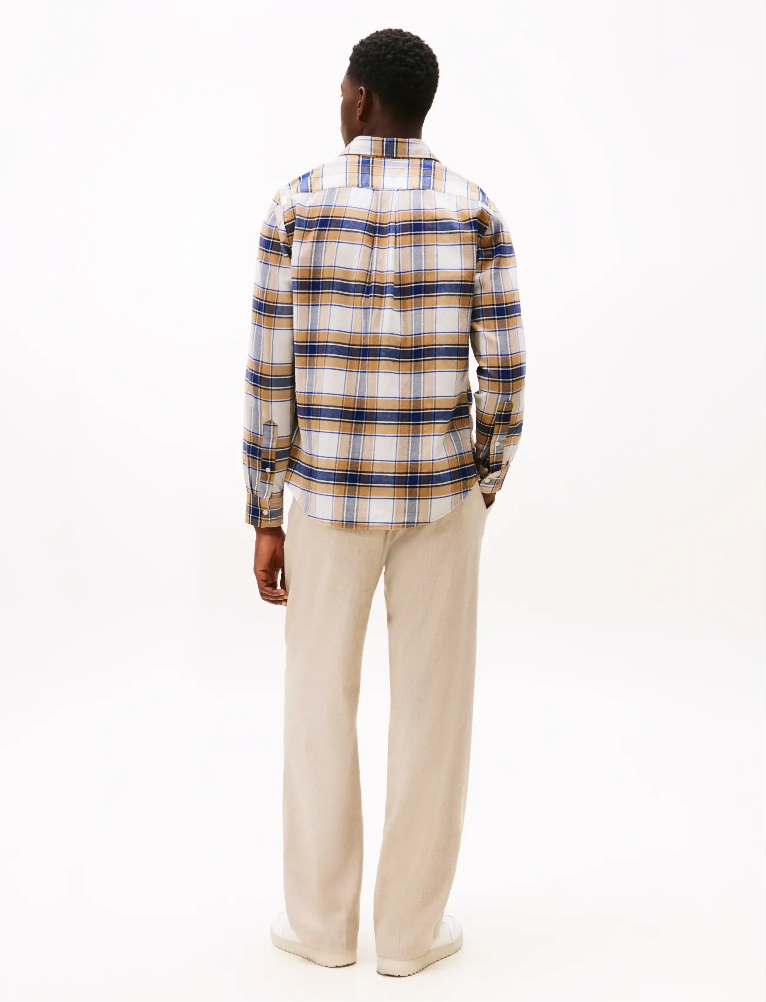 Tommy Hilfiger - HERO FLANNEL TARTN CHCK RF SHIRT - ternede skjorter - safari canvas   check - 4
