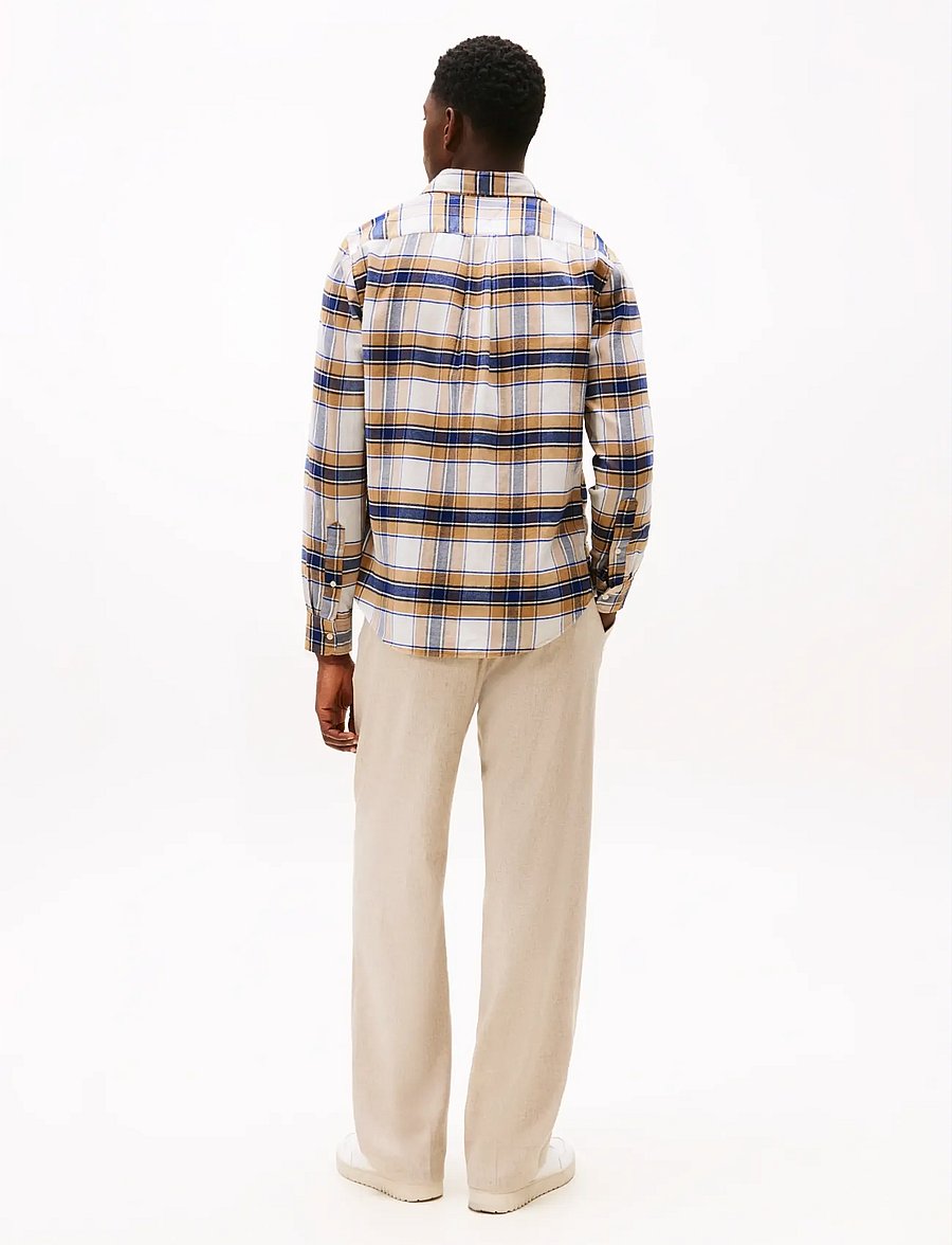 Tommy Hilfiger - HERO FLANNEL TARTN CHCK RF SHIRT - ternede skjorter - safari canvas check - 4
