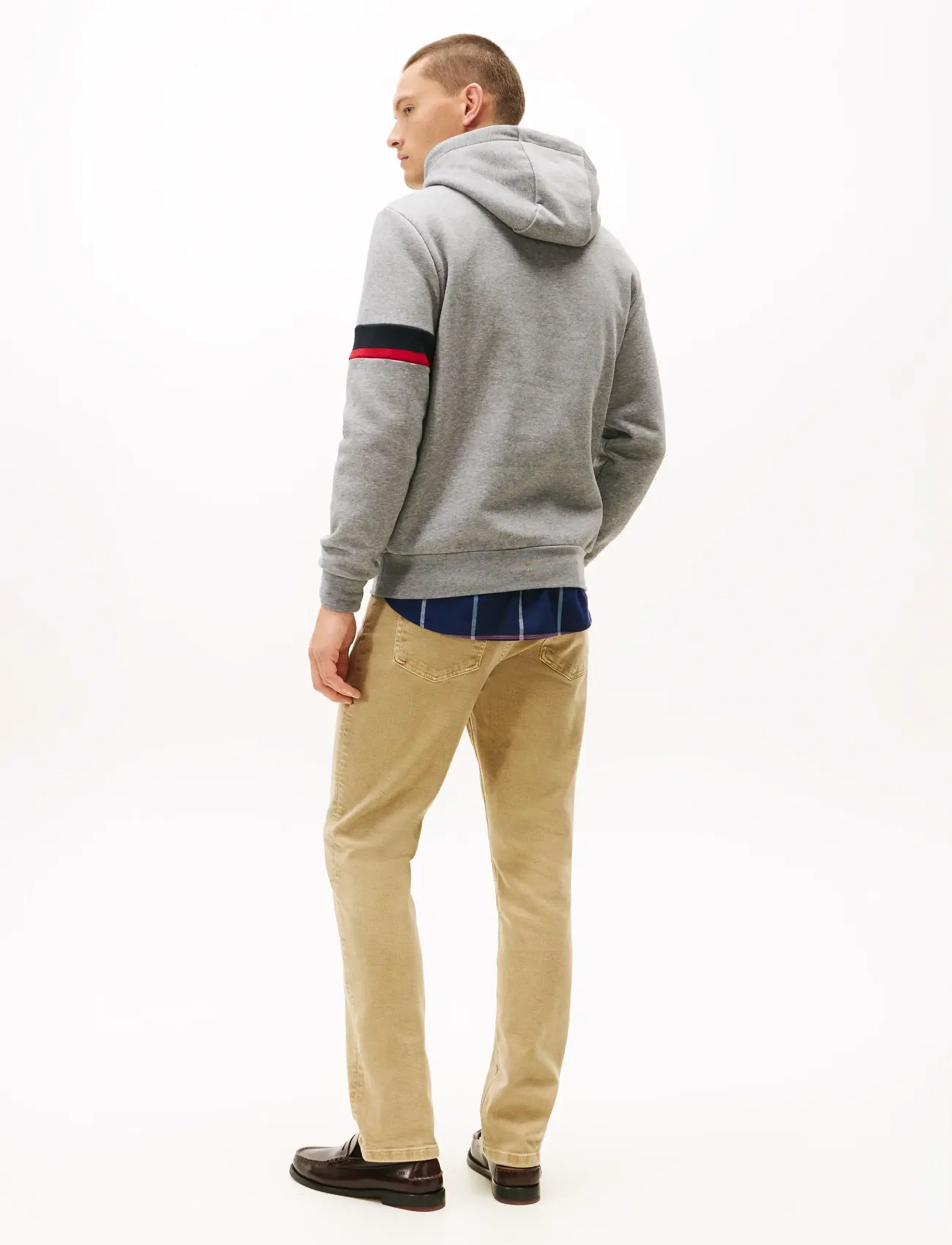 Tommy Hilfiger - RWB INSERT HOODIE - hoodies - medium grey heather - 4