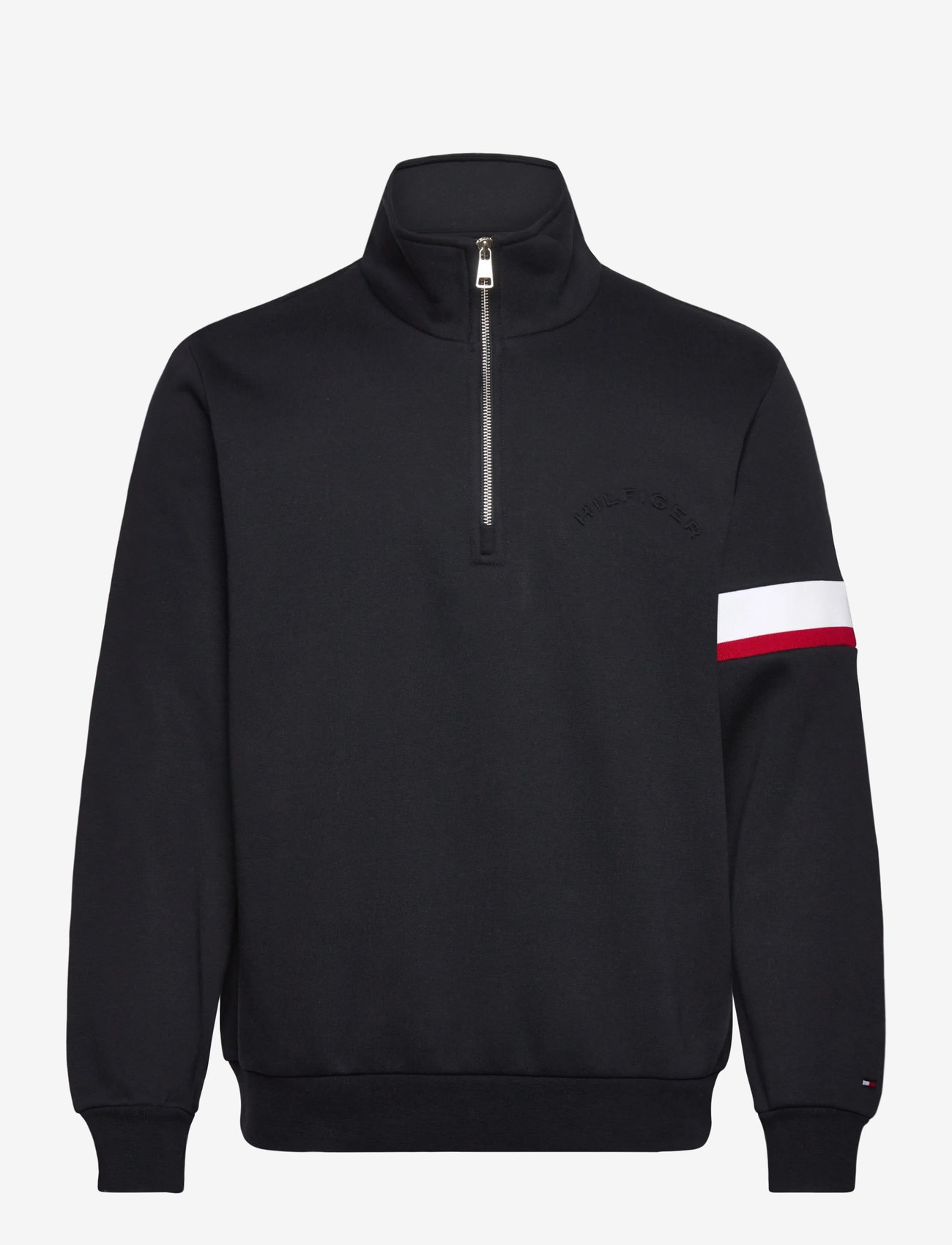 Tommy Hilfiger - RWB INSERT 1/4 ZIP - sweatshirts - desert sky - 0