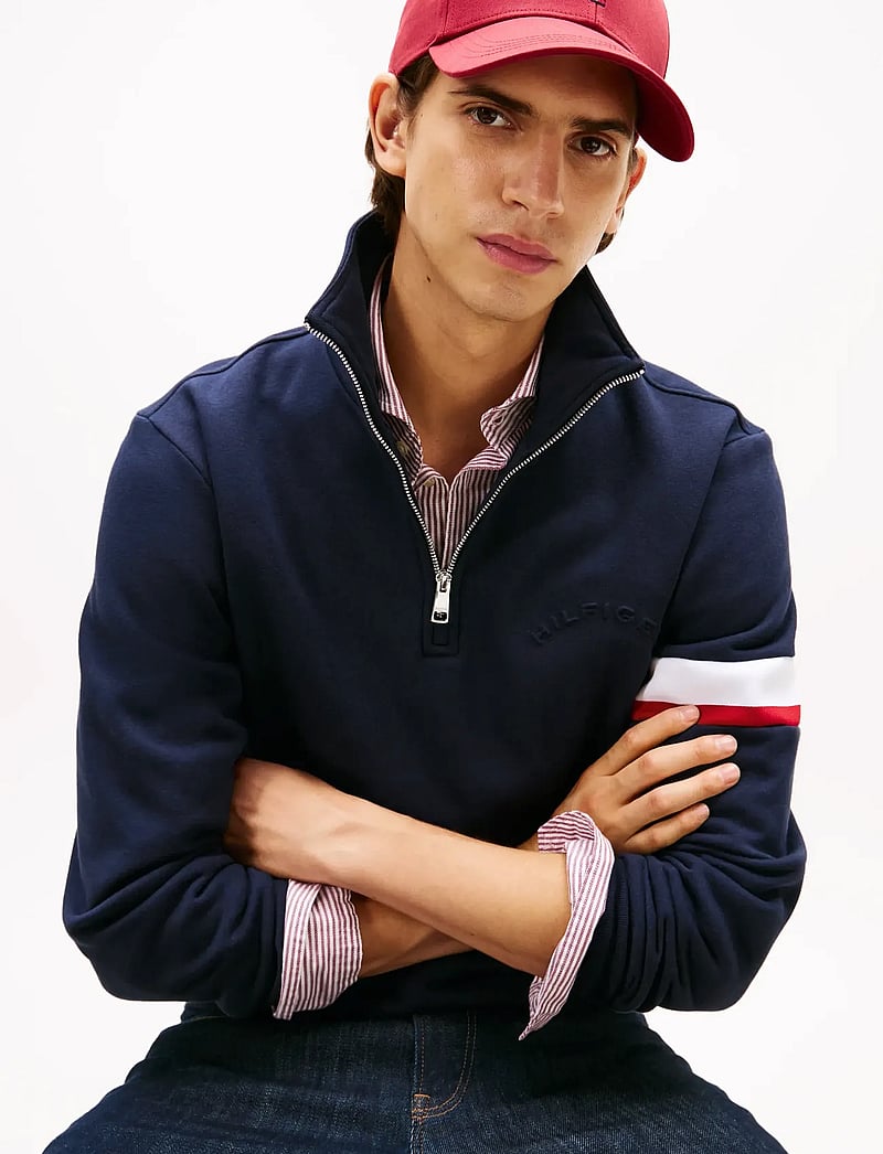 Tommy Hilfiger - RWB INSERT 1/4 ZIP - nach anlass kaufen - desert sky - 5