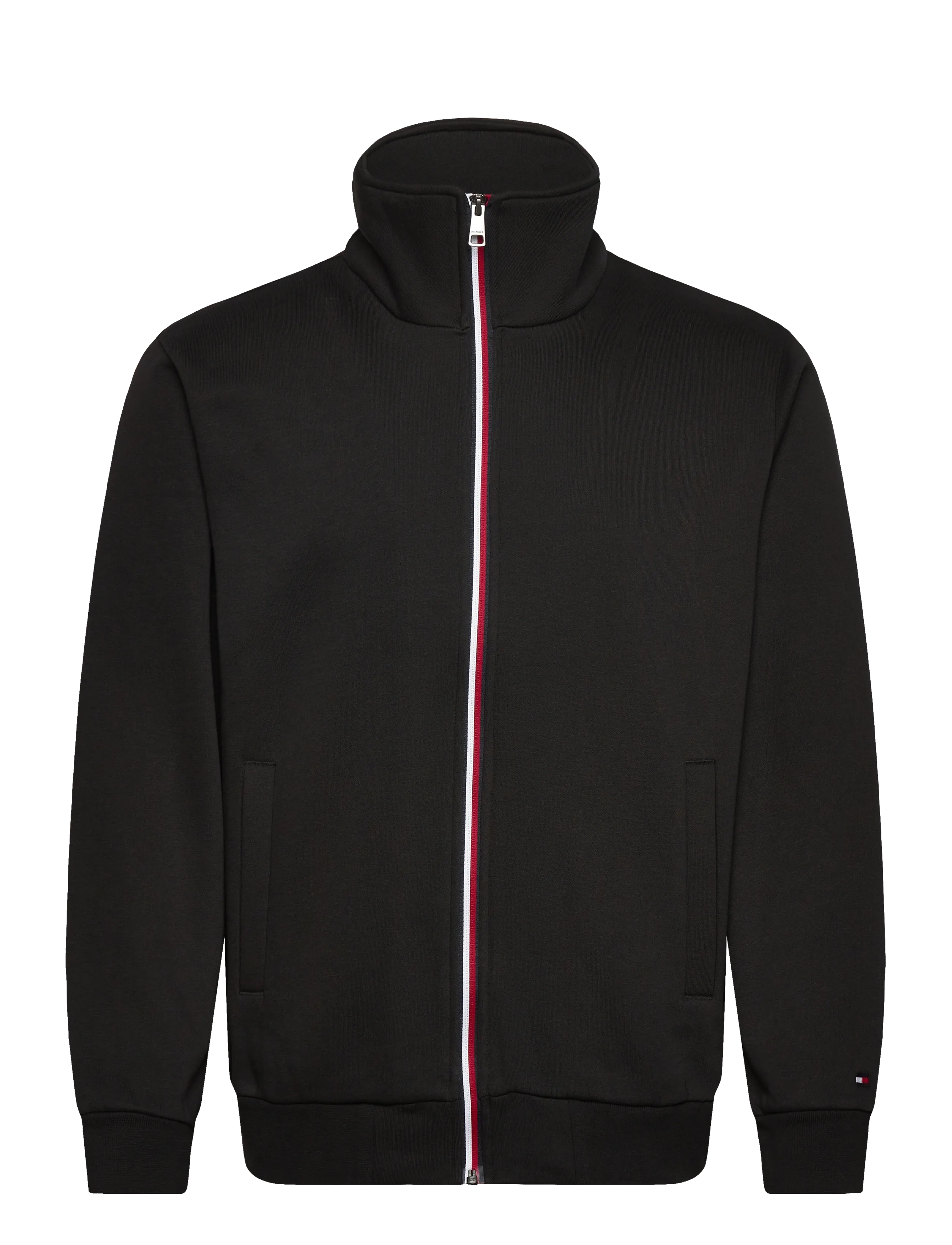 Tommy Hilfiger GLOBAL STRIPE ZIP THROUGH - Tunna jackor - BLACK / black