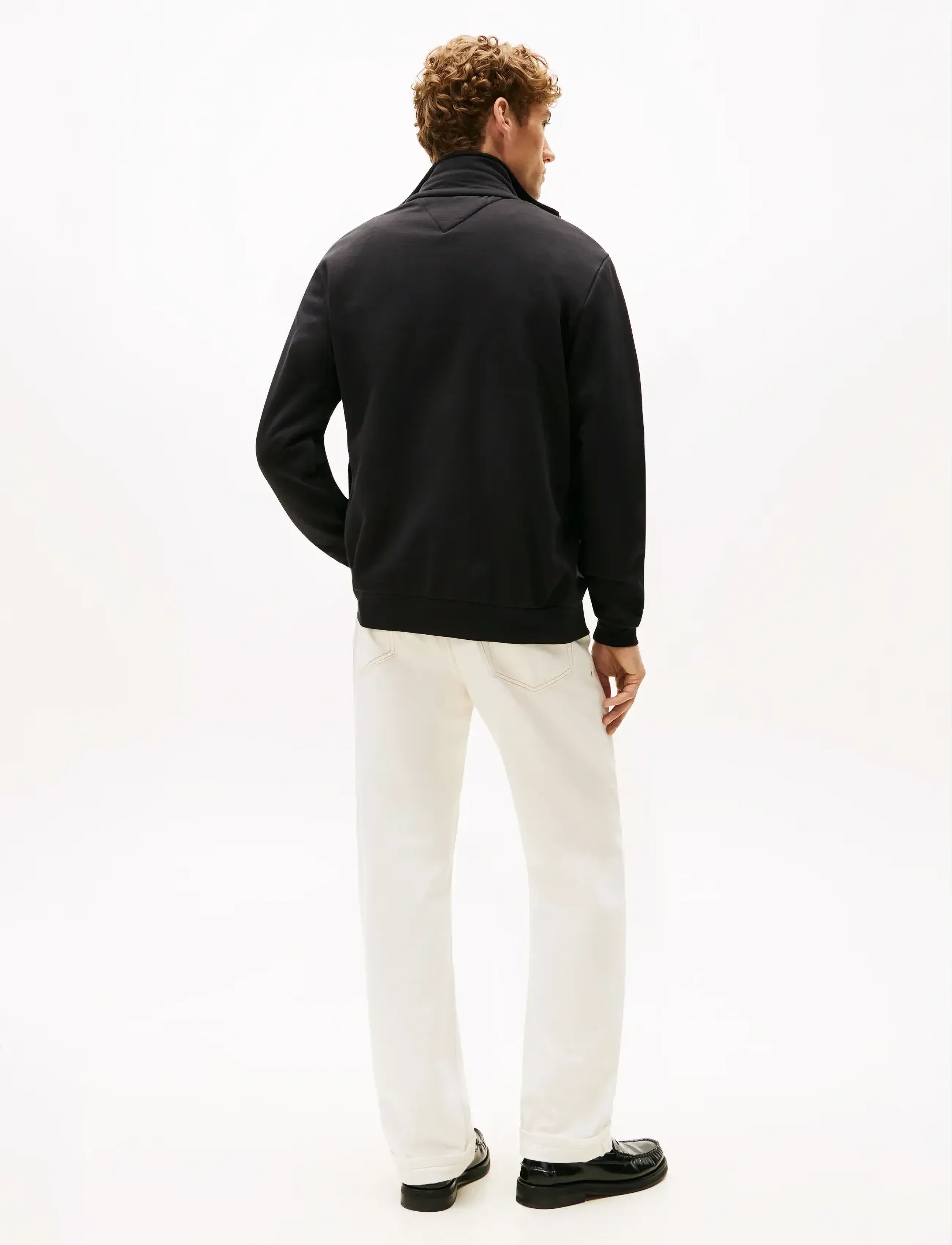 Tommy Hilfiger - GLOBAL STRIPE ZIP THROUGH - bluzy - black - 4